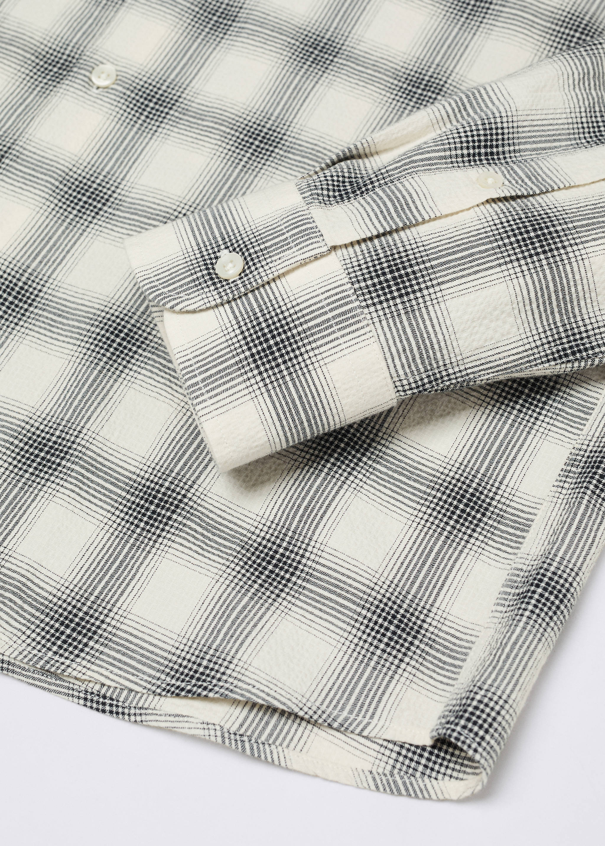 Camisa slim fit algodón seersucker - Detalle del artículo 8