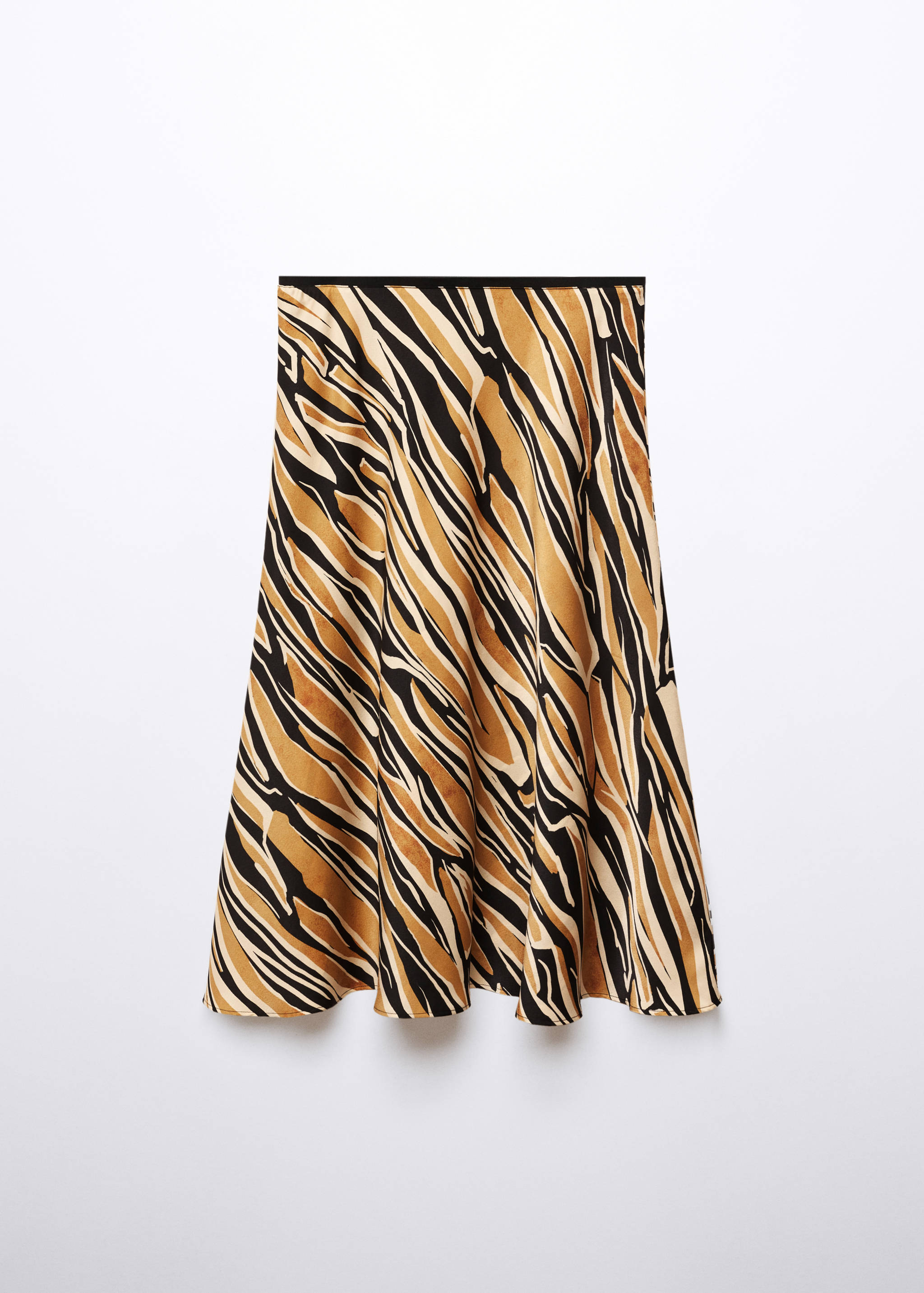 Printed satin skirt - Article without model