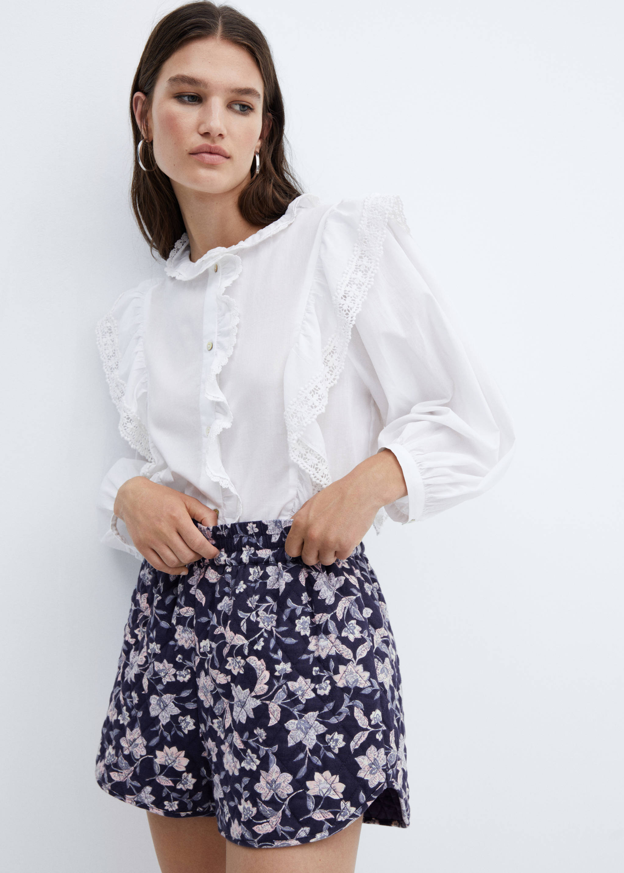 Gesteppte Baumwollshorts - Detail des Artikels 1