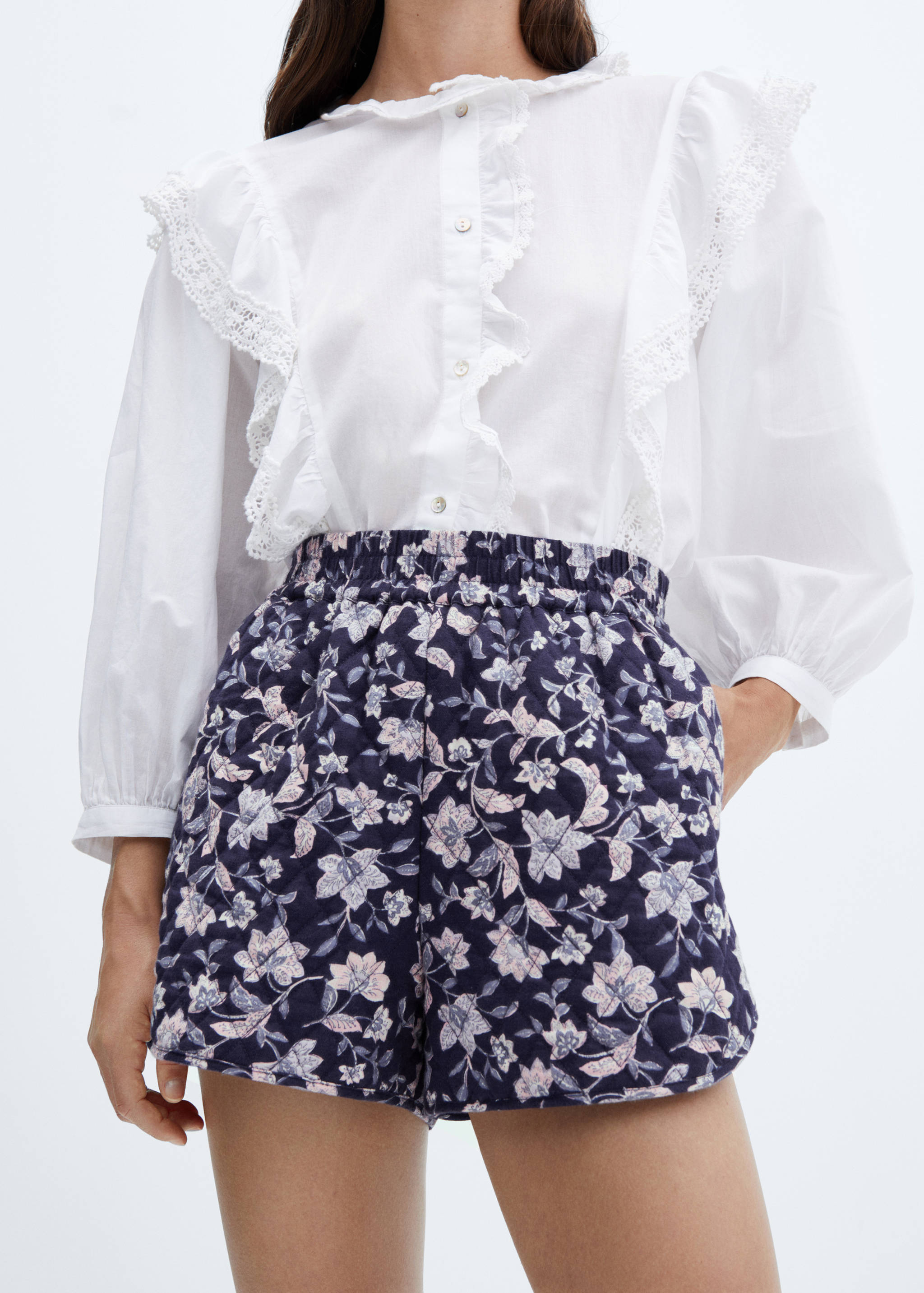 Gesteppte Baumwollshorts - Detail des Artikels 6