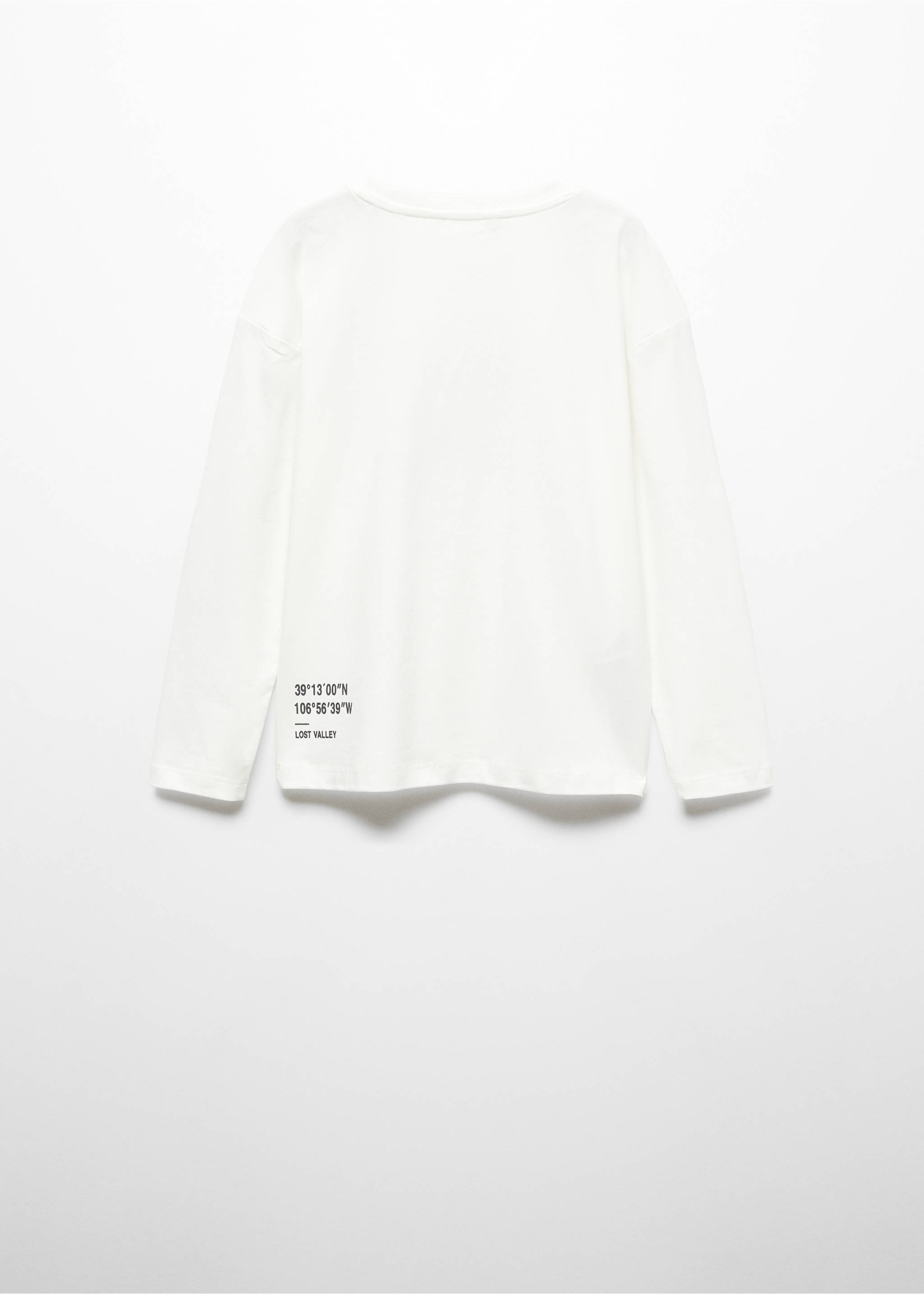 Printed cotton-blend T-shirt - Reverse of the article, Off White. Ref: 57055977-00.