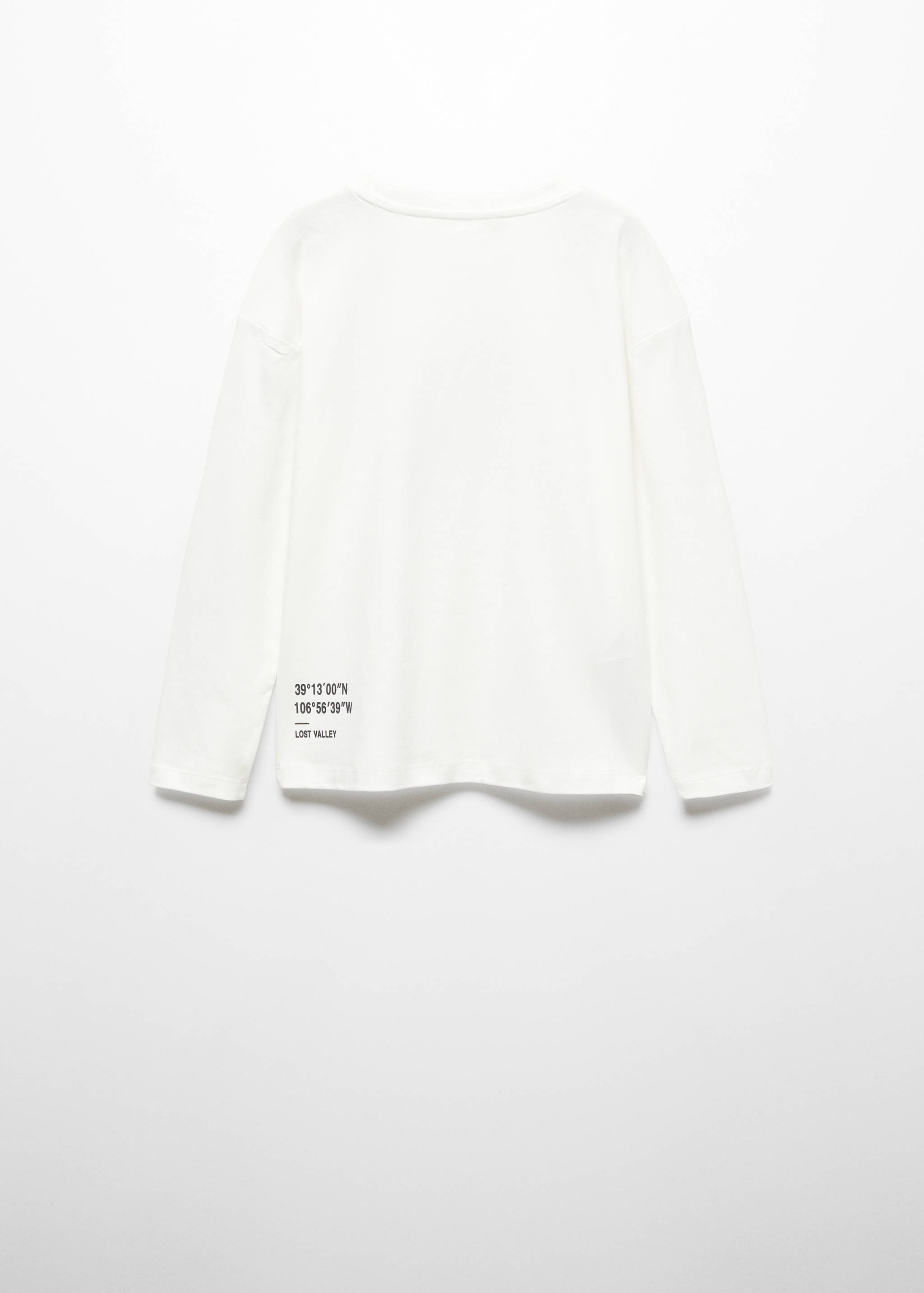 Bedrucktes Baumwoll-T-Shirt - Rückseite des Artikels