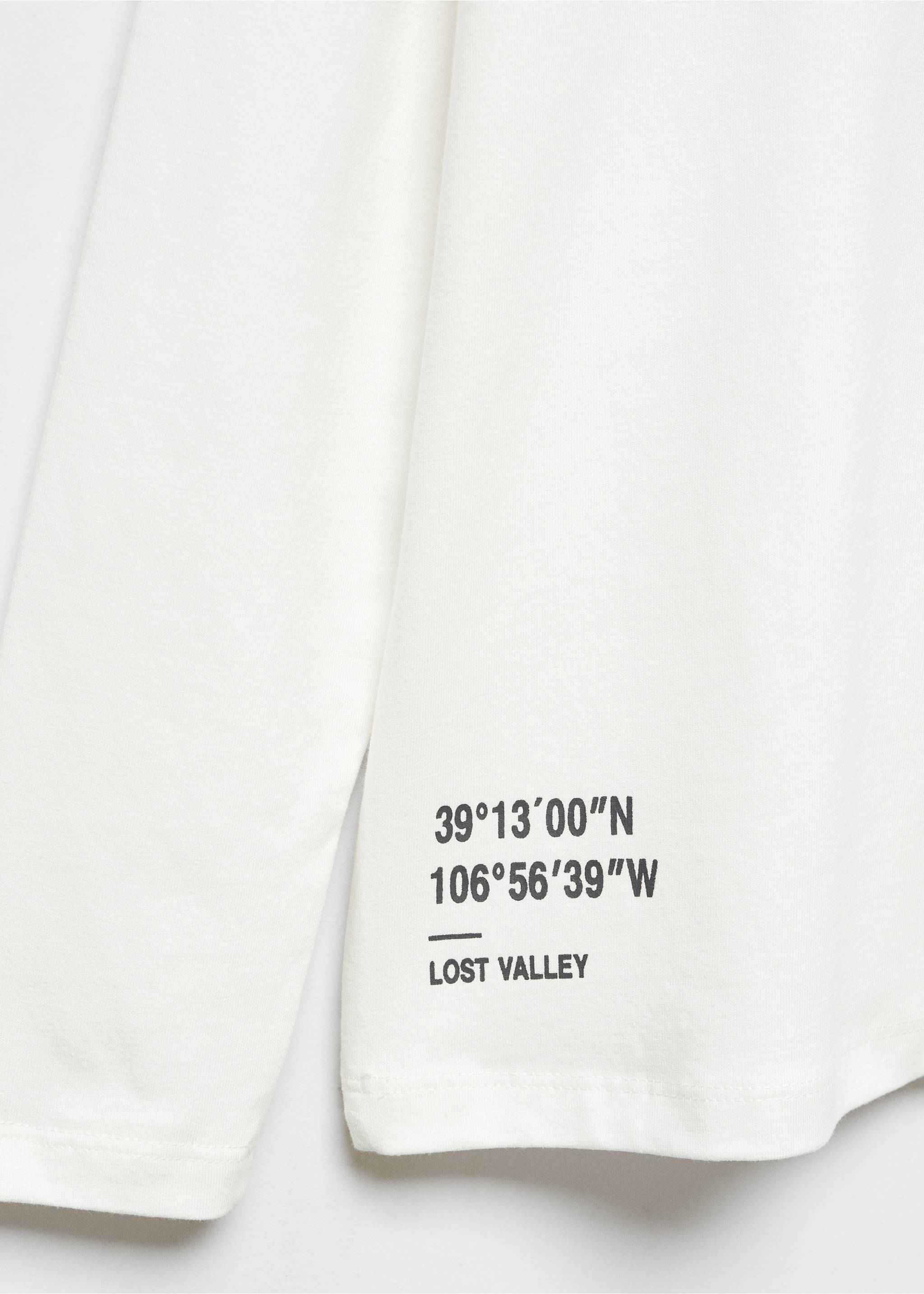 Printed cotton-blend T-shirt - Details of the article 8, Off White. Ref: 57055977-00.