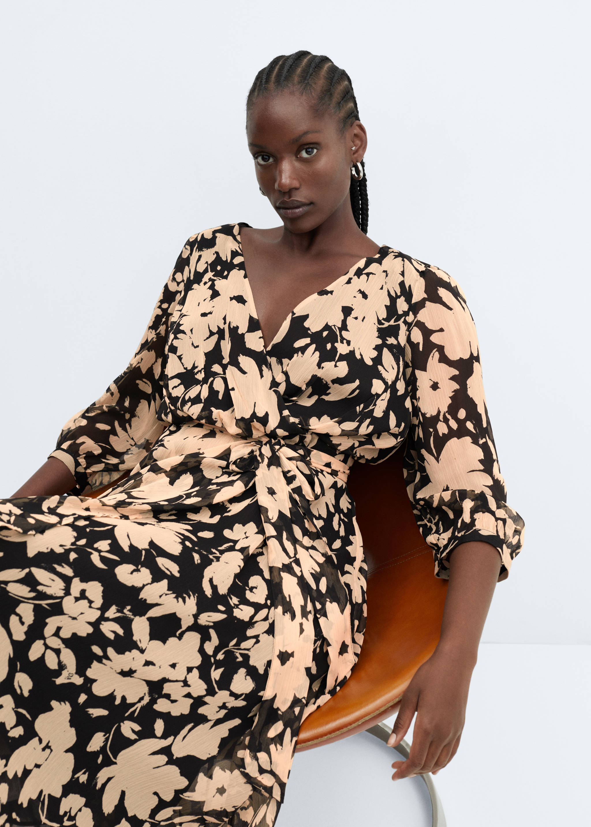 Vestido fluido estampado floral - Detalle del artículo 4