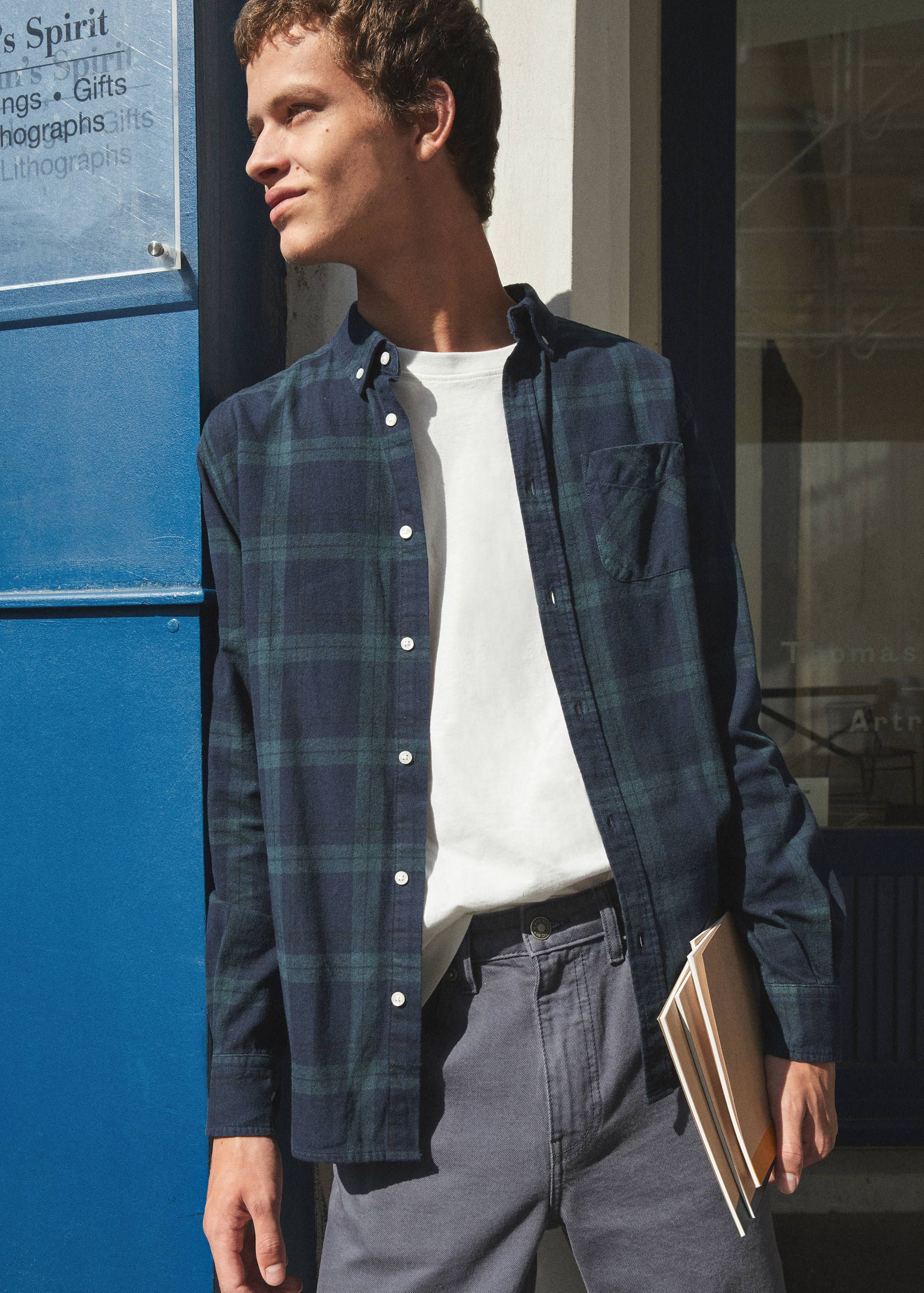 Regular-fit check shirt - Details of the article 5