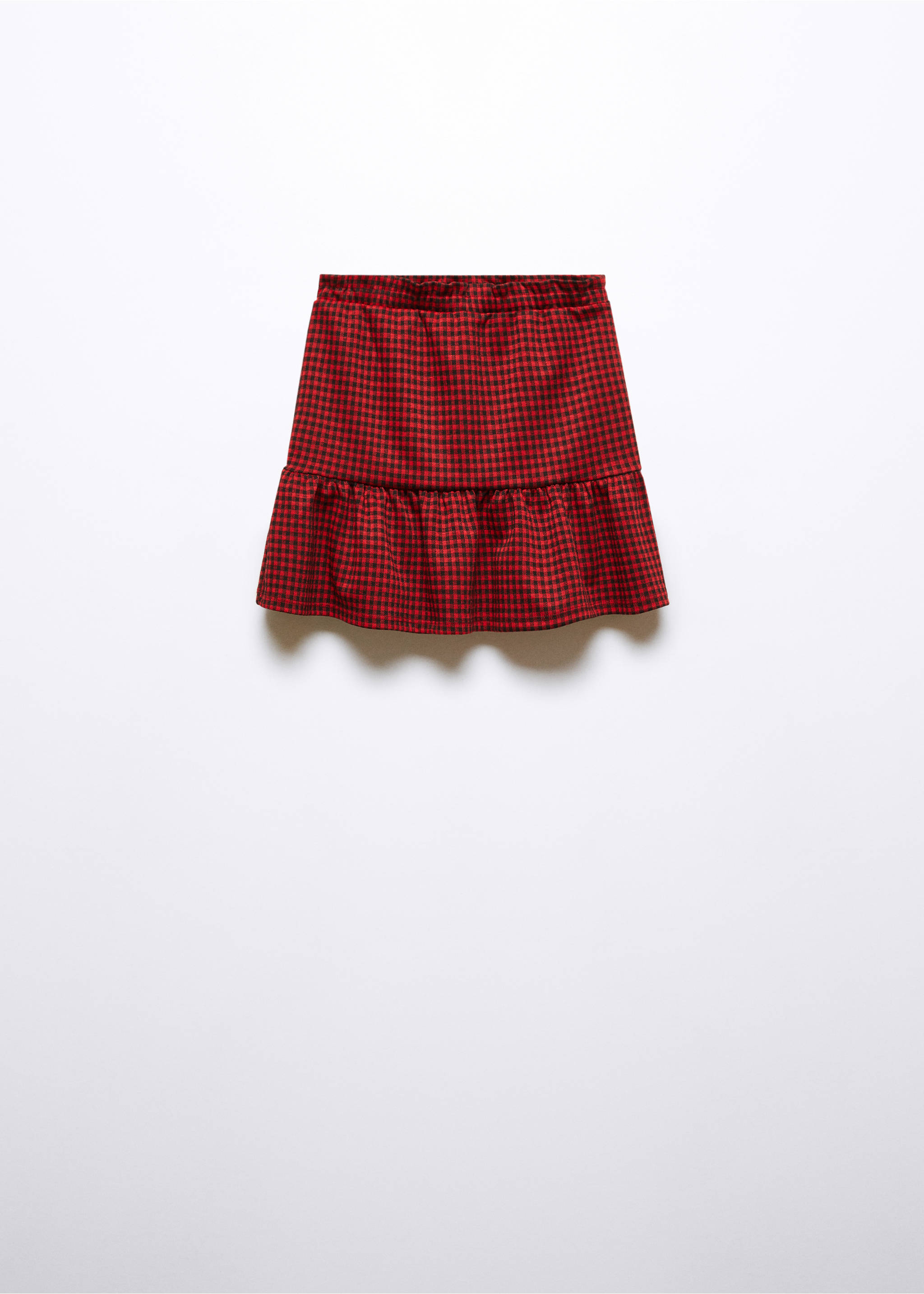 Houndstooth skirt - Article without model, Red. Ref: 57055995-00.