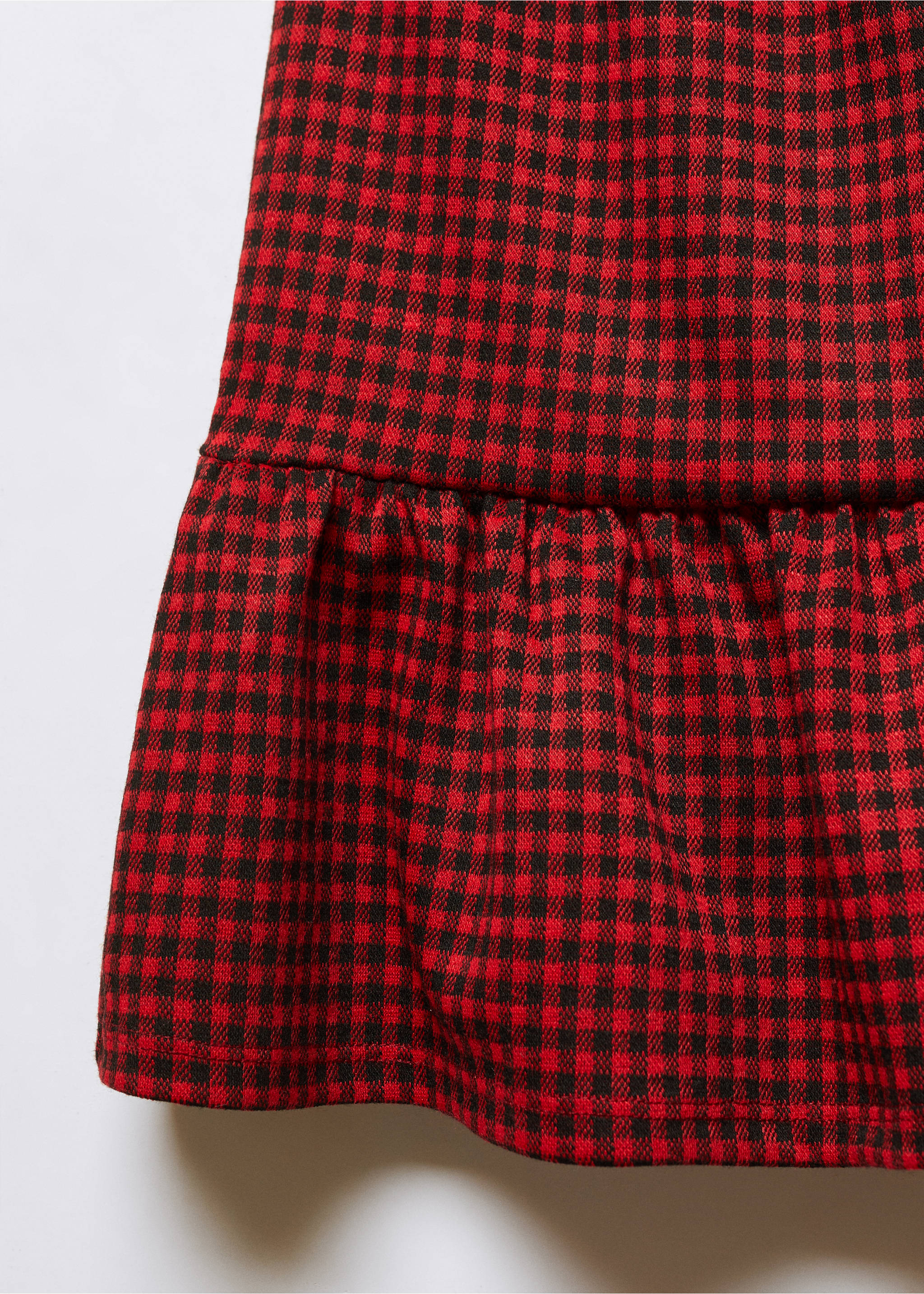 Houndstooth skirt - Details of the article 8, Red. Ref: 57055995-00.