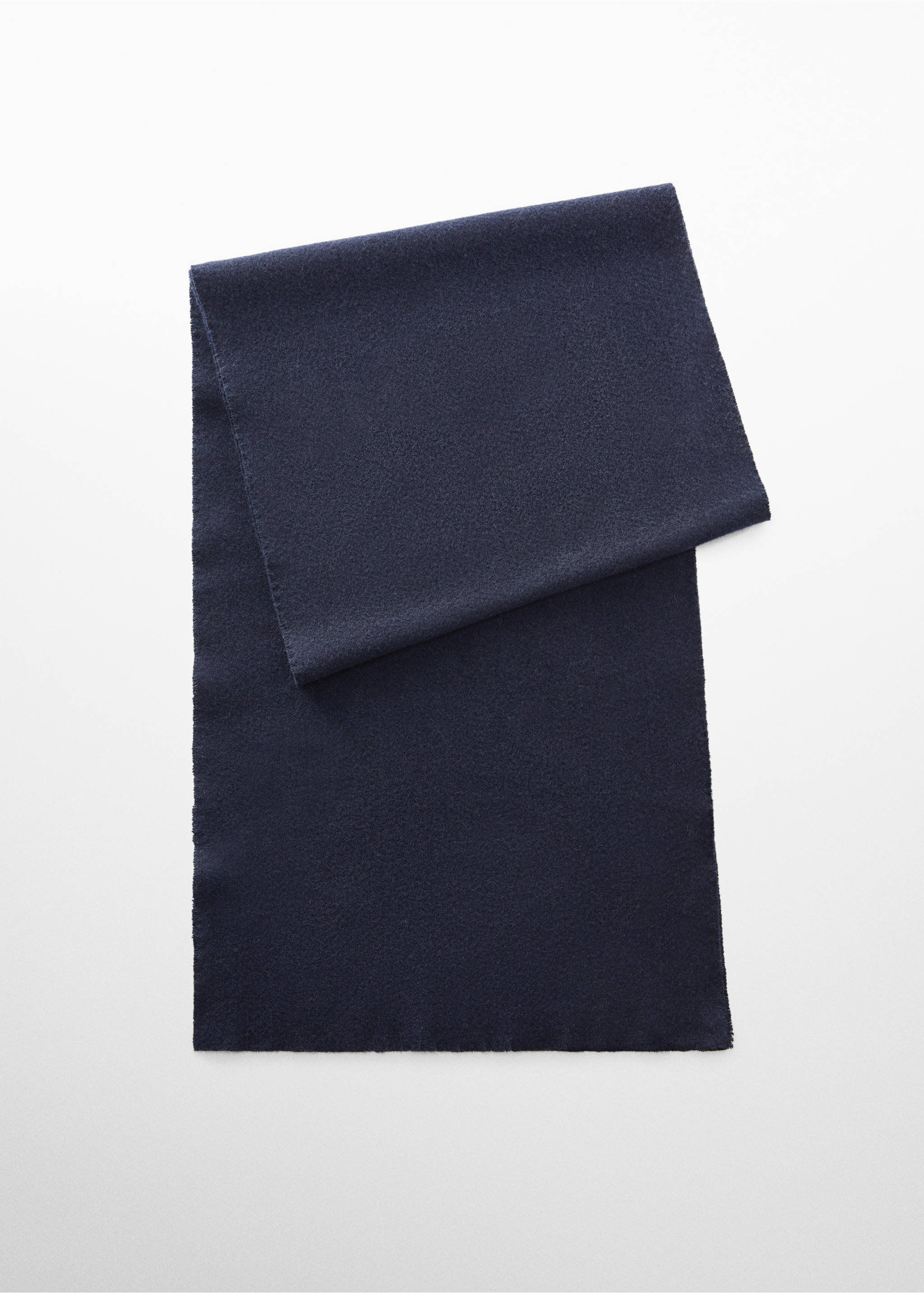 Recycled fabric plain scarf - Article without model, Navy. Ref: 57055998-00.