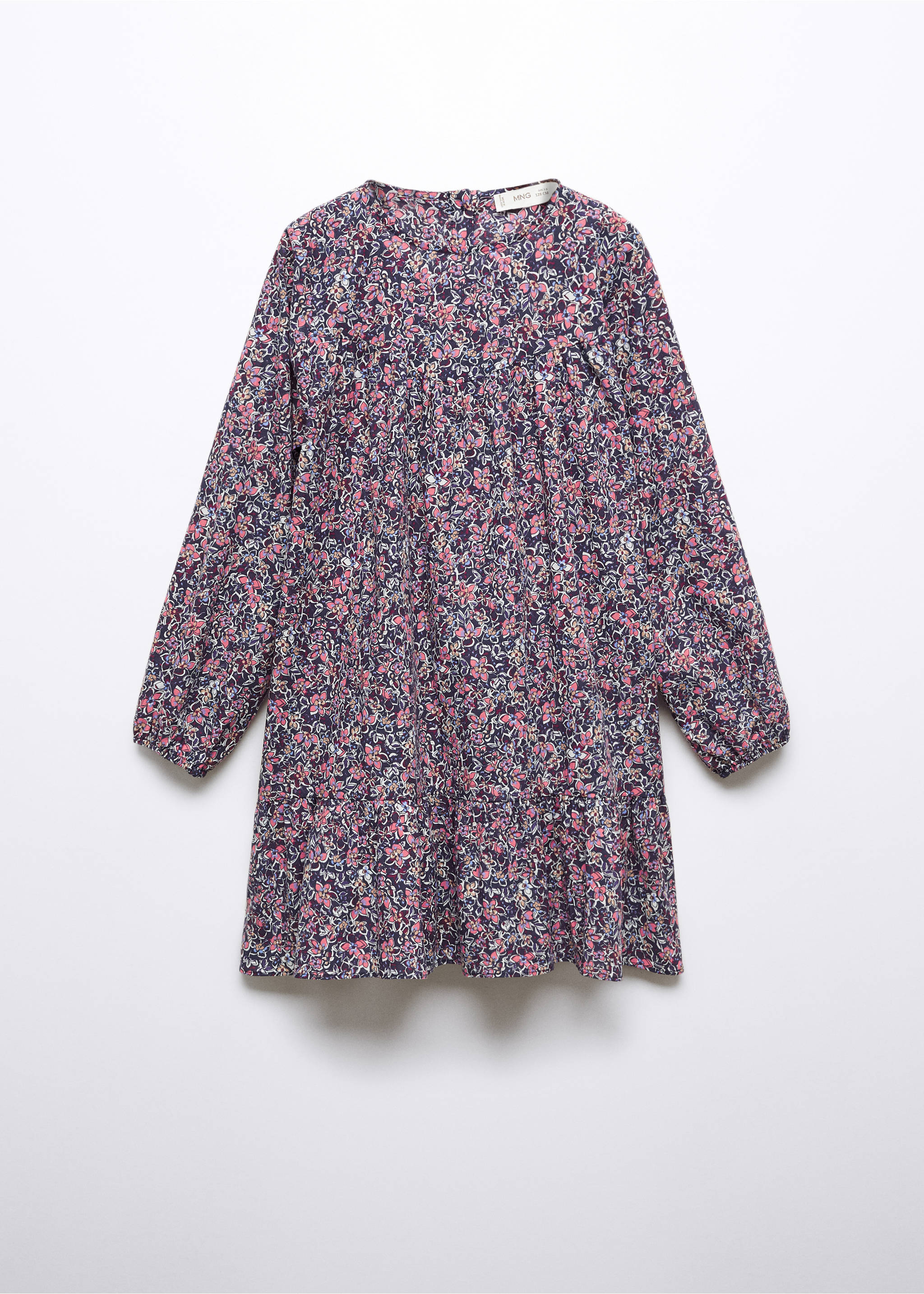 Robe à fleurs - Article sans modèle, Bleu marine foncé. Ref: 57056000-00.