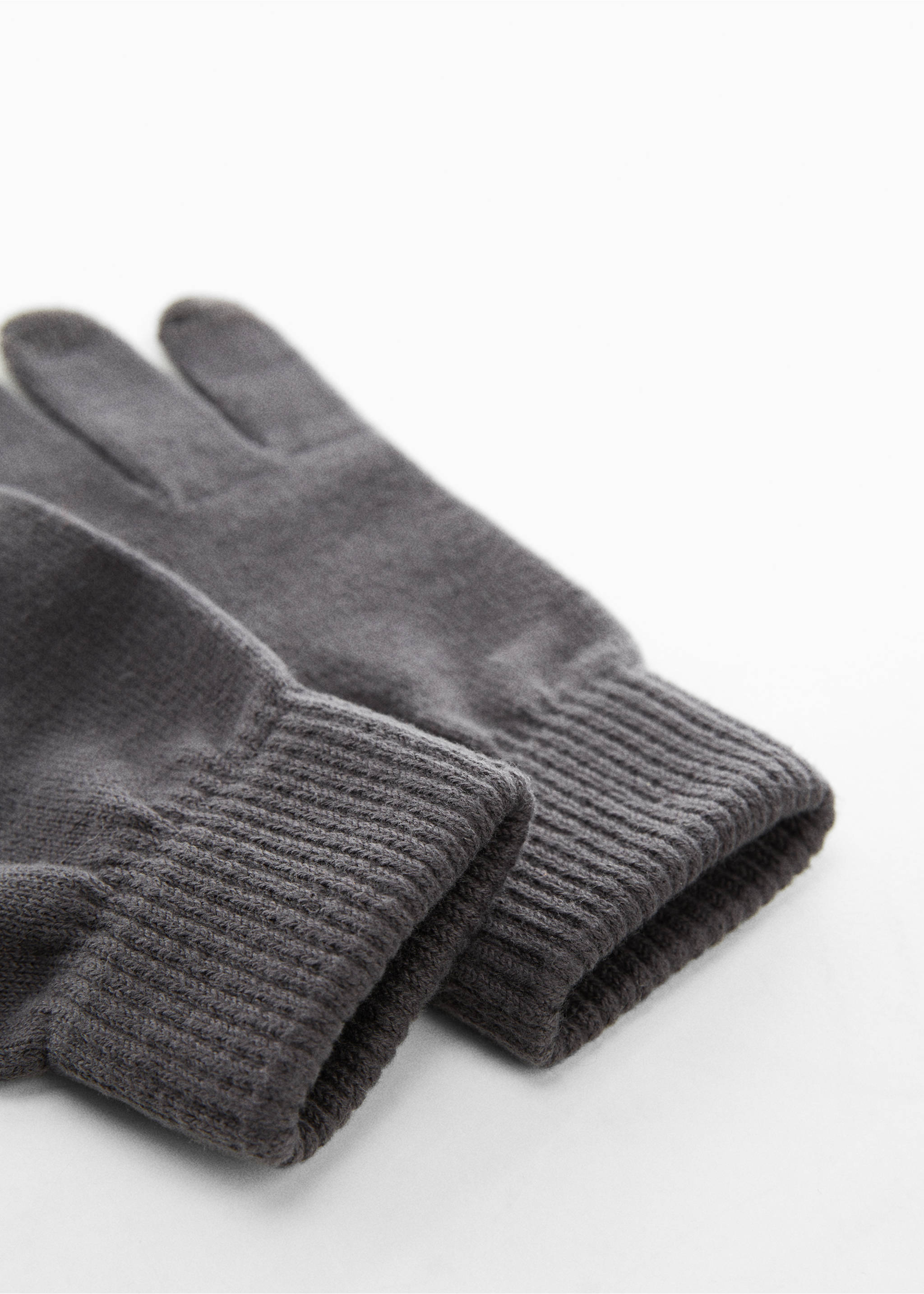 Touchscreen-Strickhandschuhe - Detail des Artikels 1, Grau. Ref: 57056006-00.
