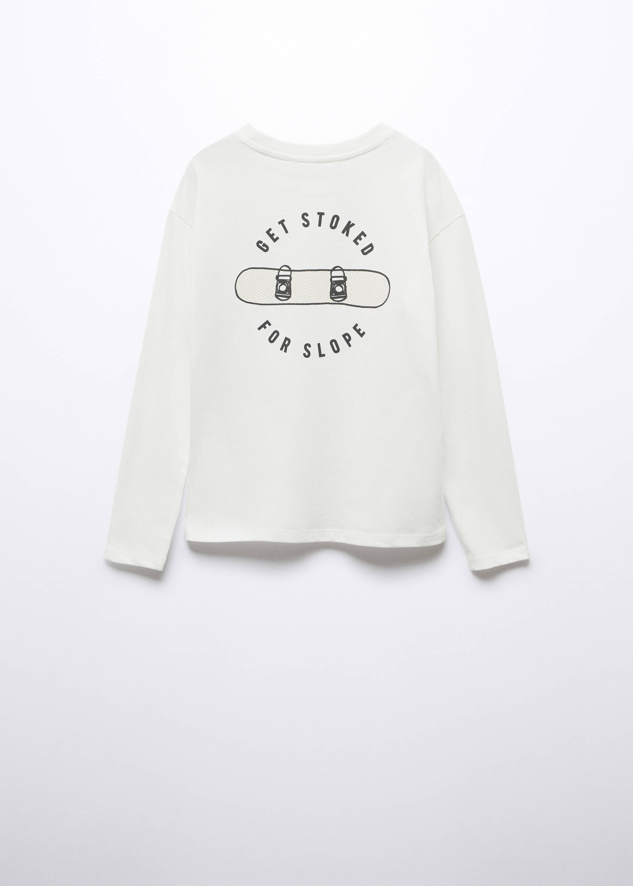 Printed message T-shirt - Reverse of the article