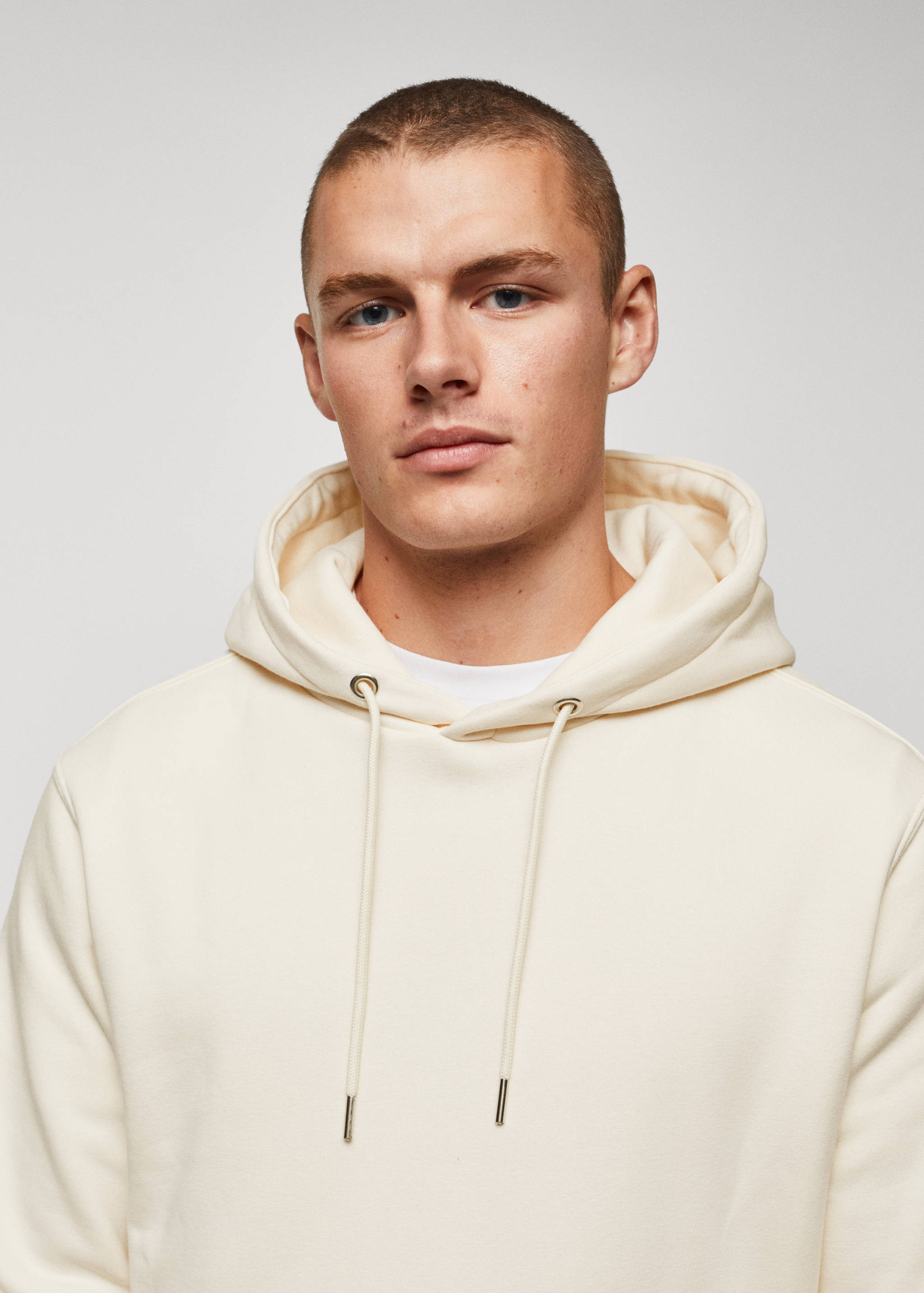 Baumwoll-Kapuzensweatshirt mit Känguru-Tasche - Detail des Artikels 1