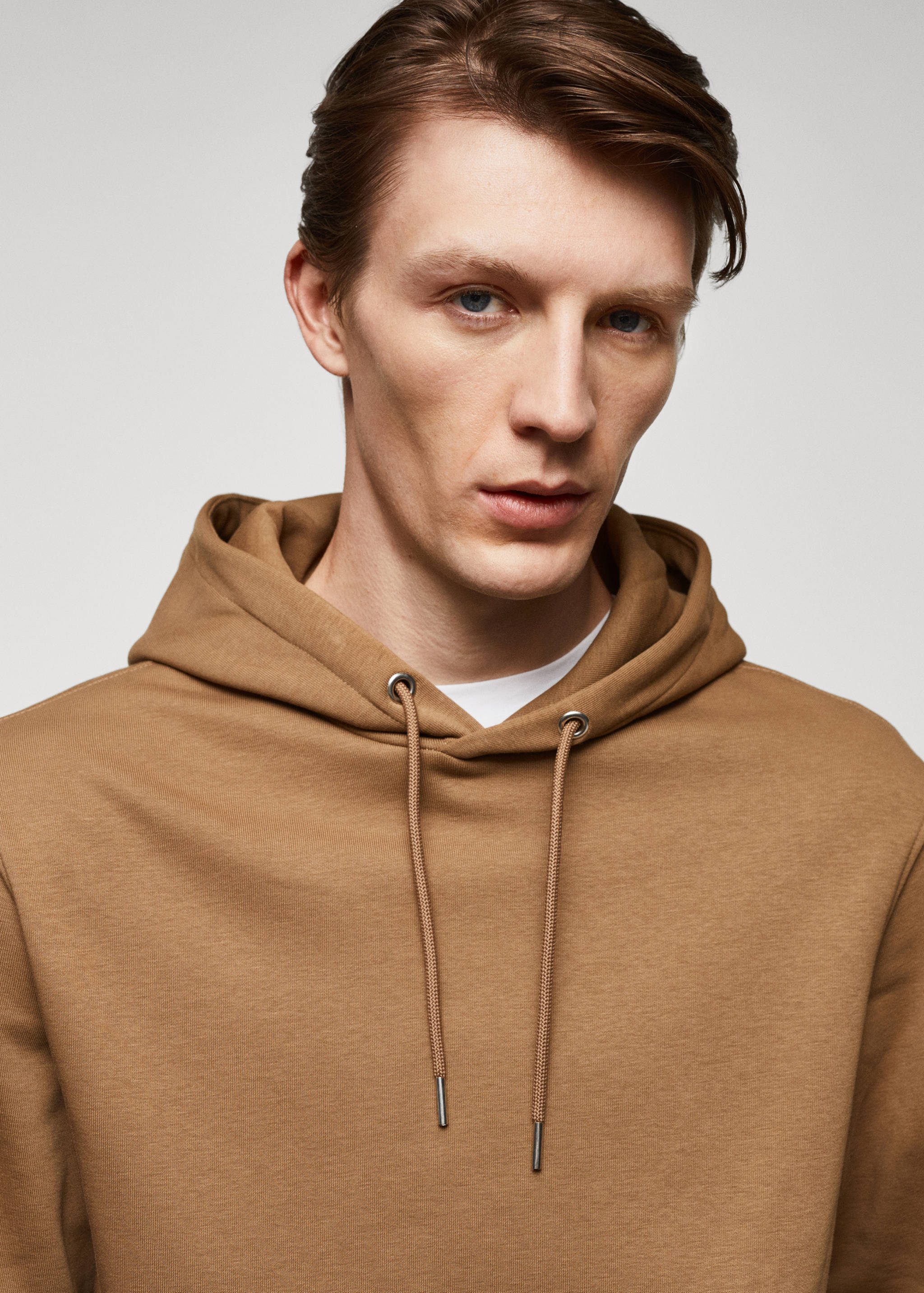 Baumwoll-Kapuzensweatshirt mit Känguru-Tasche - Detail des Artikels 1