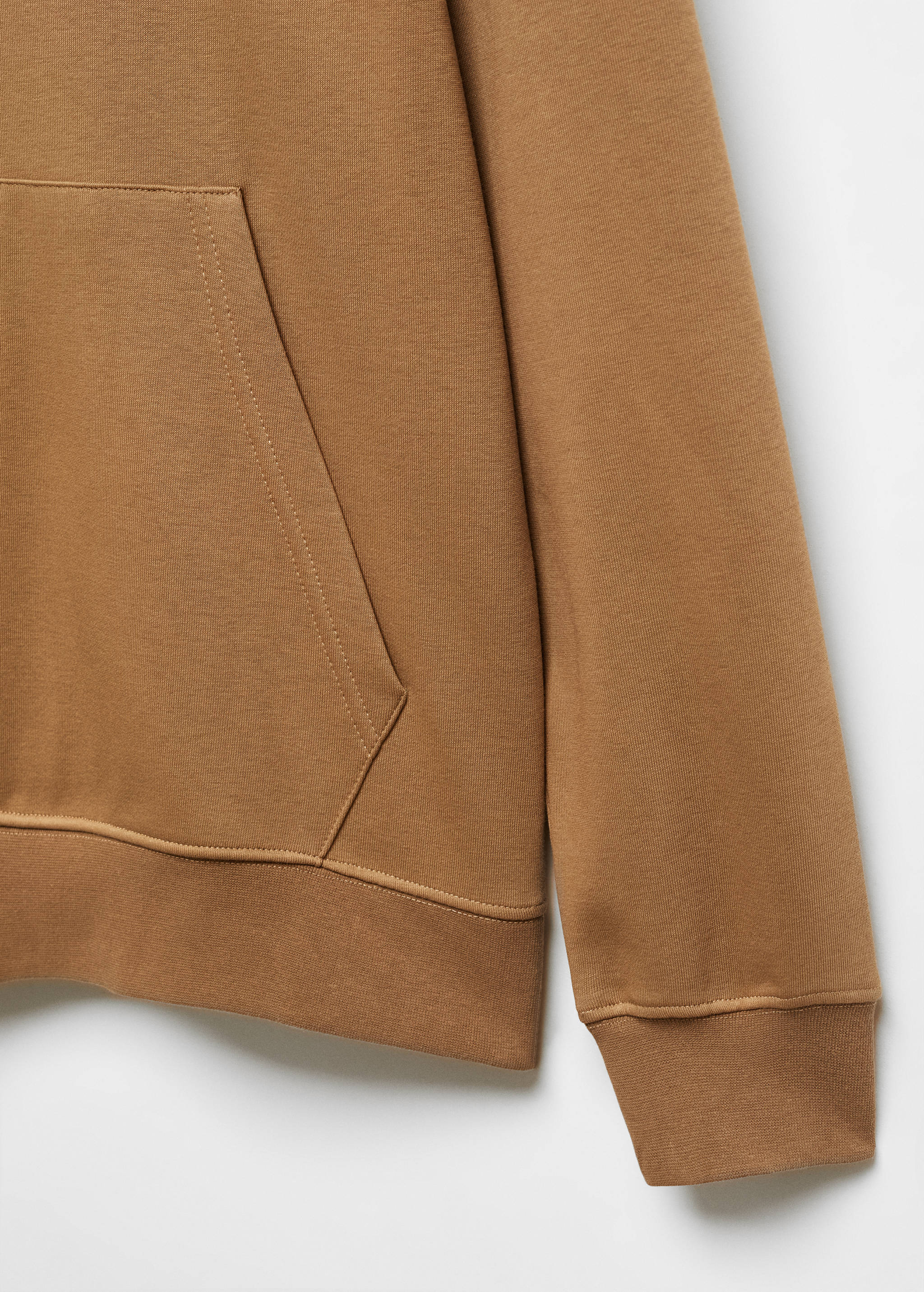 Baumwoll-Kapuzensweatshirt mit Känguru-Tasche - Detail des Artikels 8