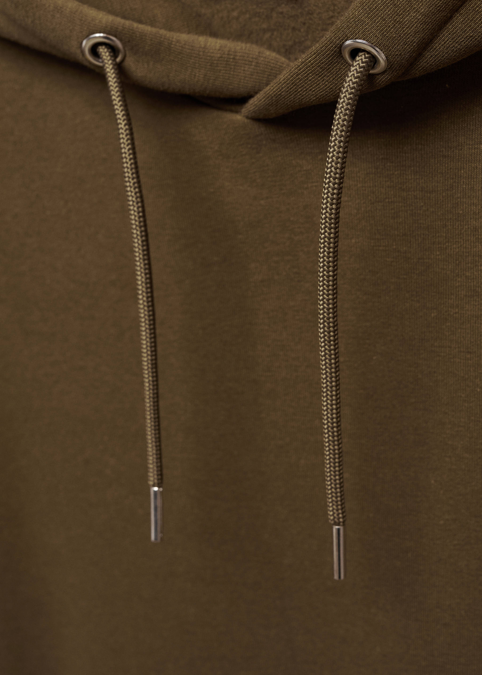 Baumwoll-Kapuzensweatshirt mit Känguru-Tasche - Detail des Artikels 8
