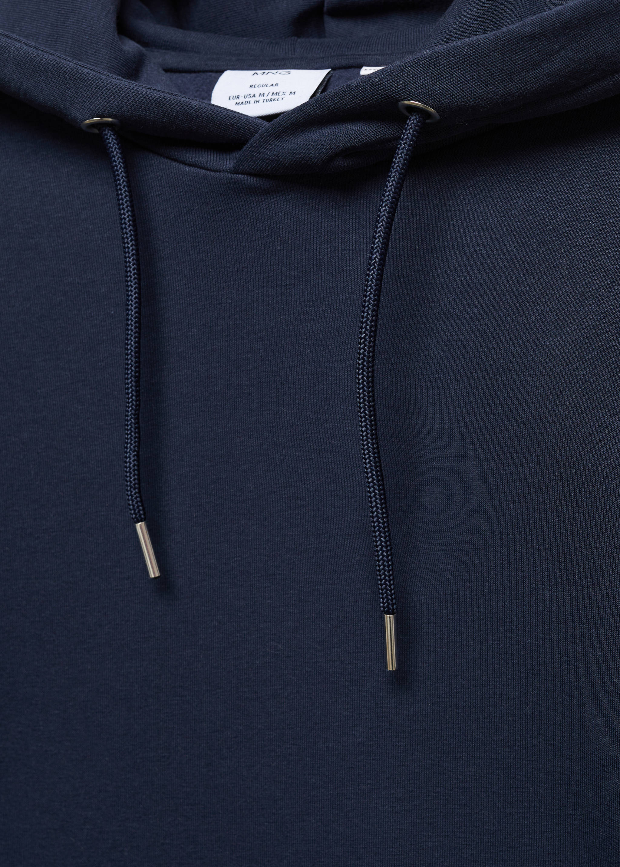 Baumwoll-Kapuzensweatshirt mit Känguru-Tasche - Detail des Artikels 8