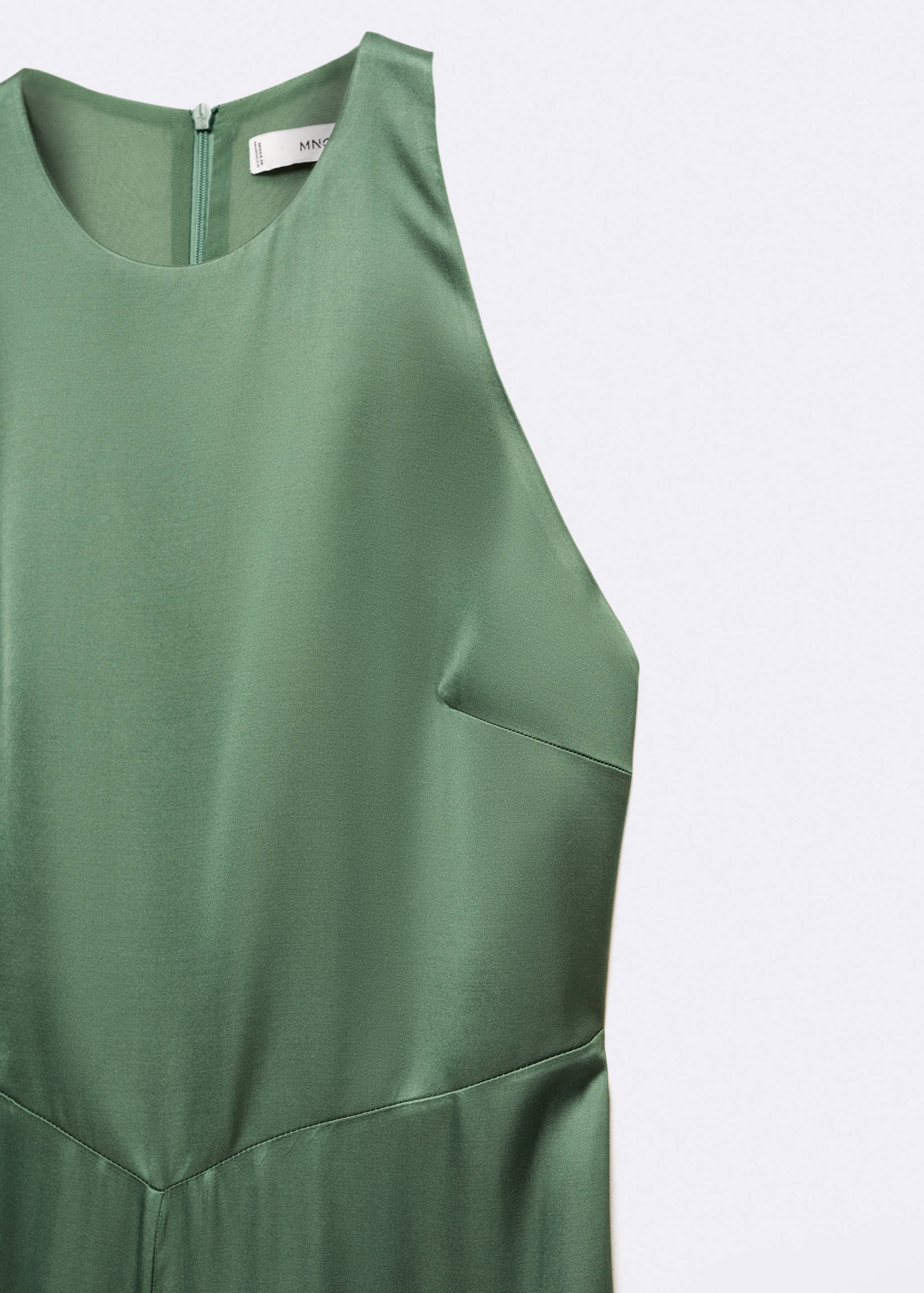 Halter-neck satin jumpsuit - Details of the article 8