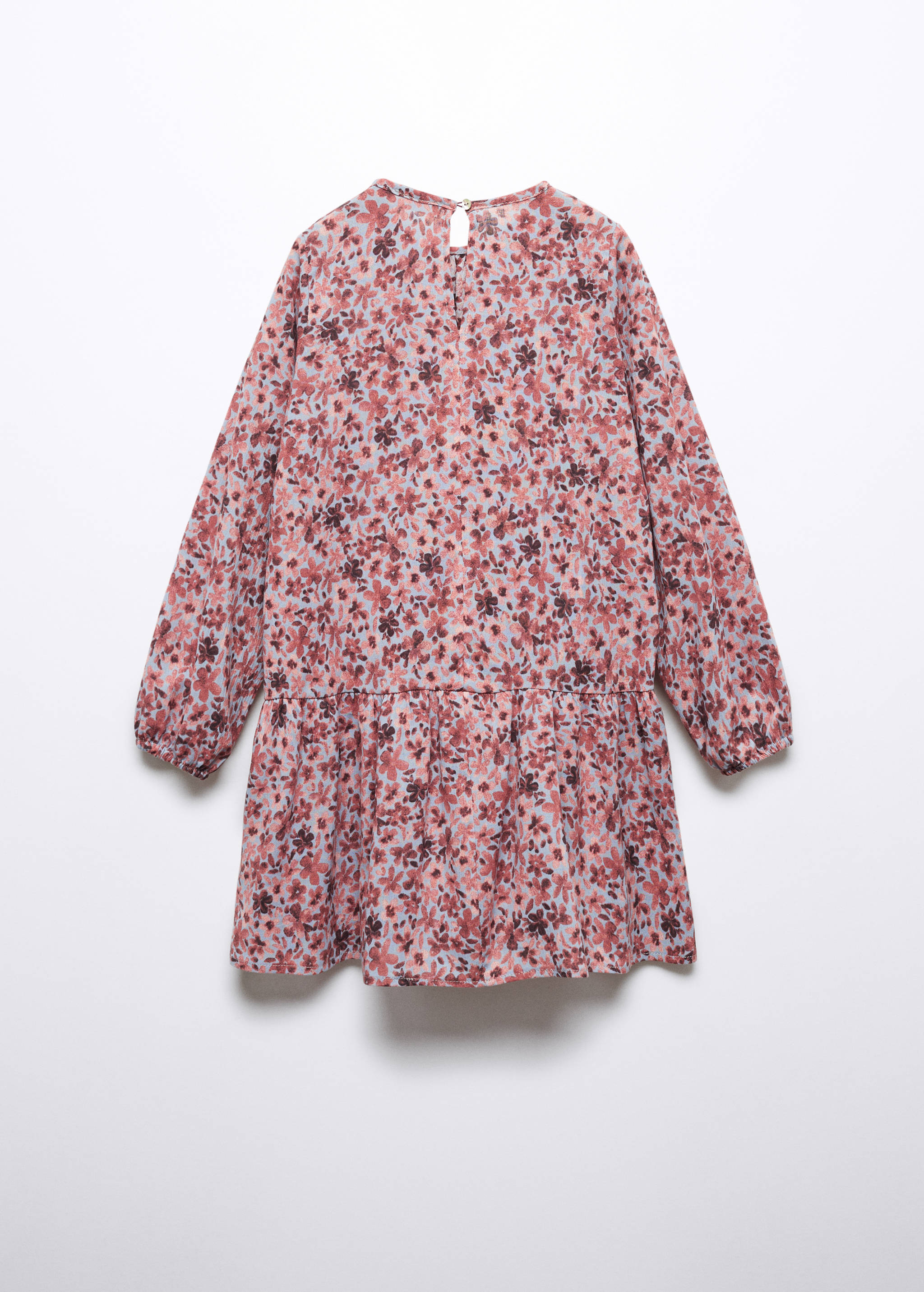 Baumwollkleid mit Blumenmotiven - Rückseite des Artikels