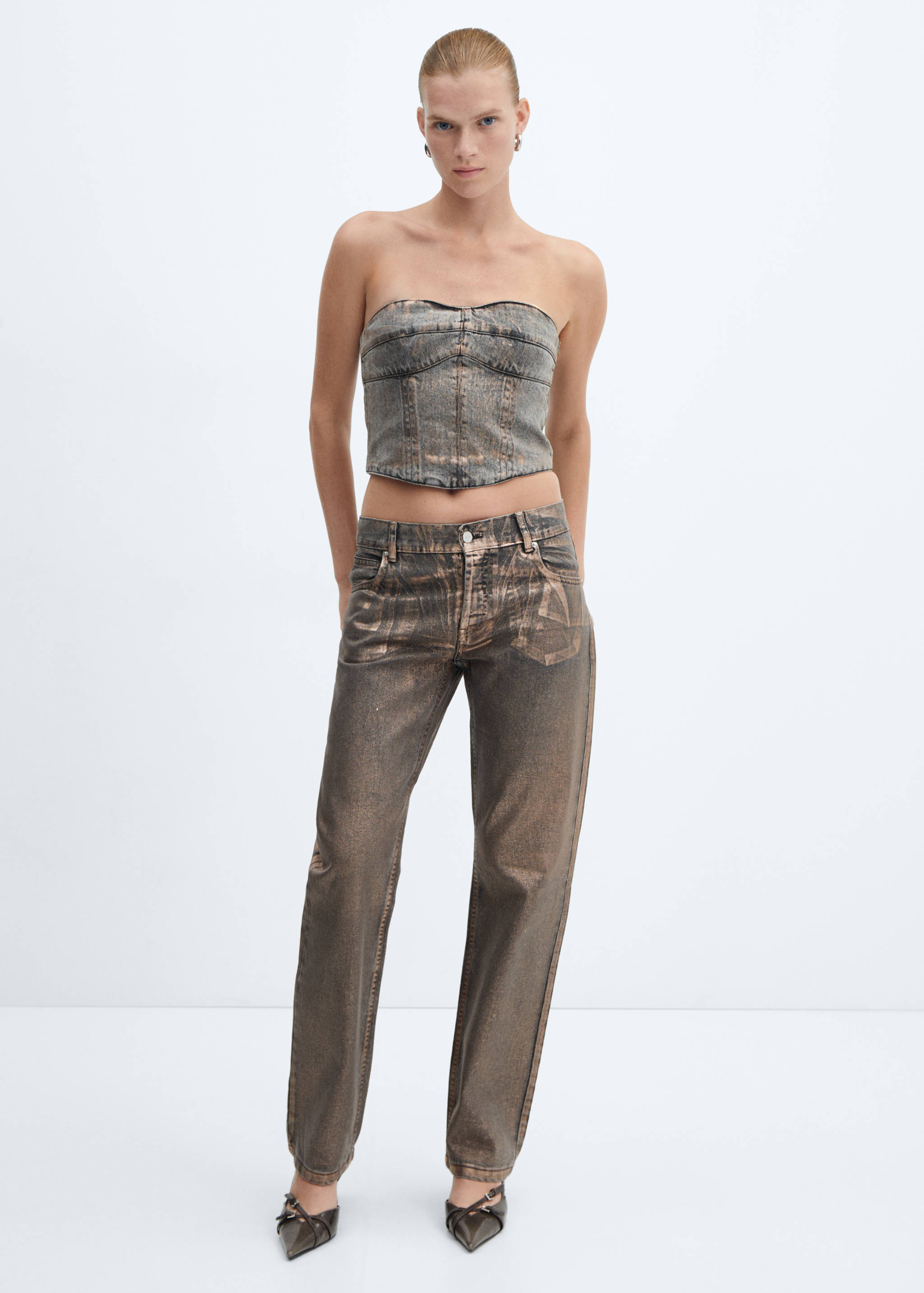 Top en jean foil - Plan général