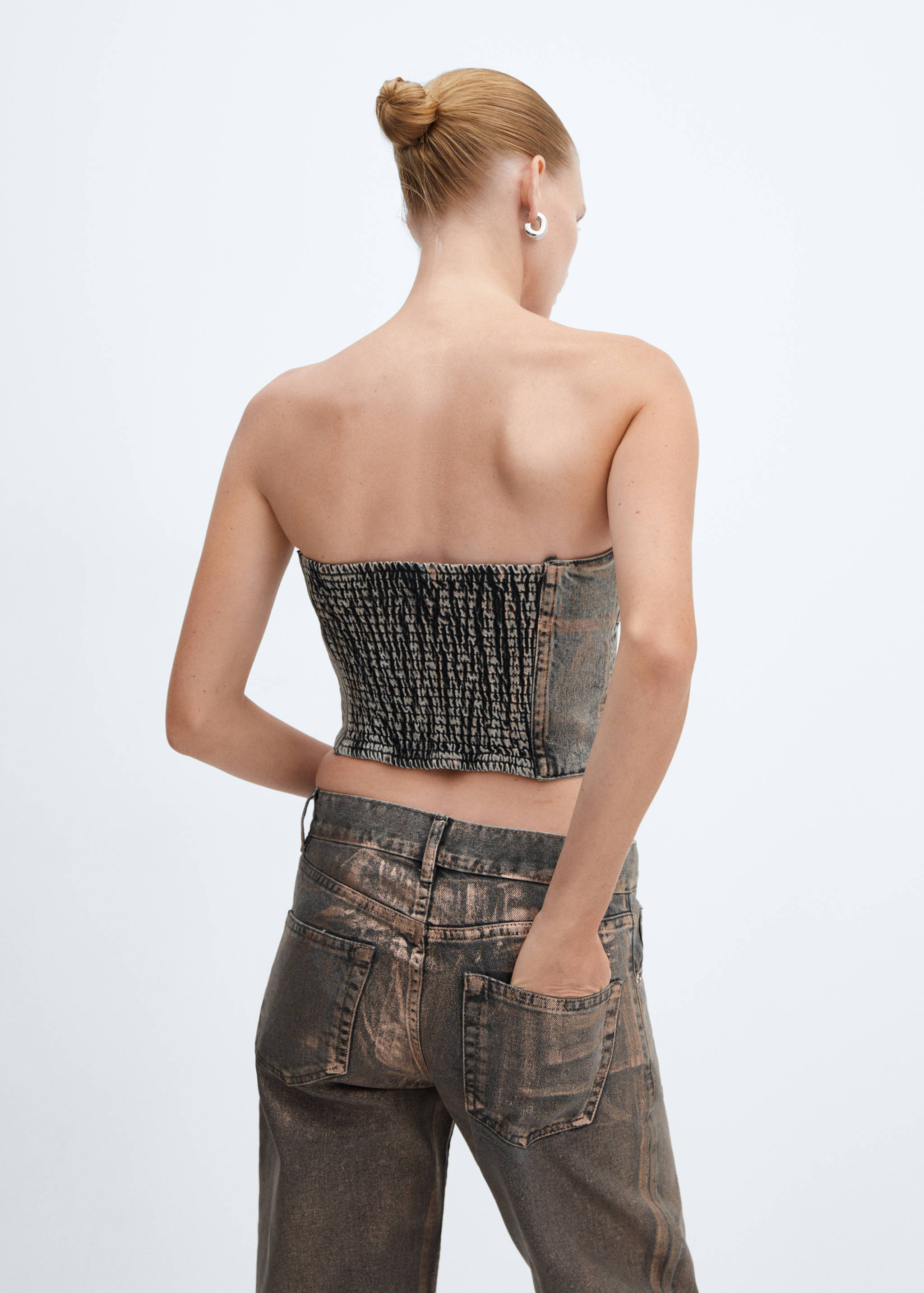 Top en jean foil - Verso de l’article