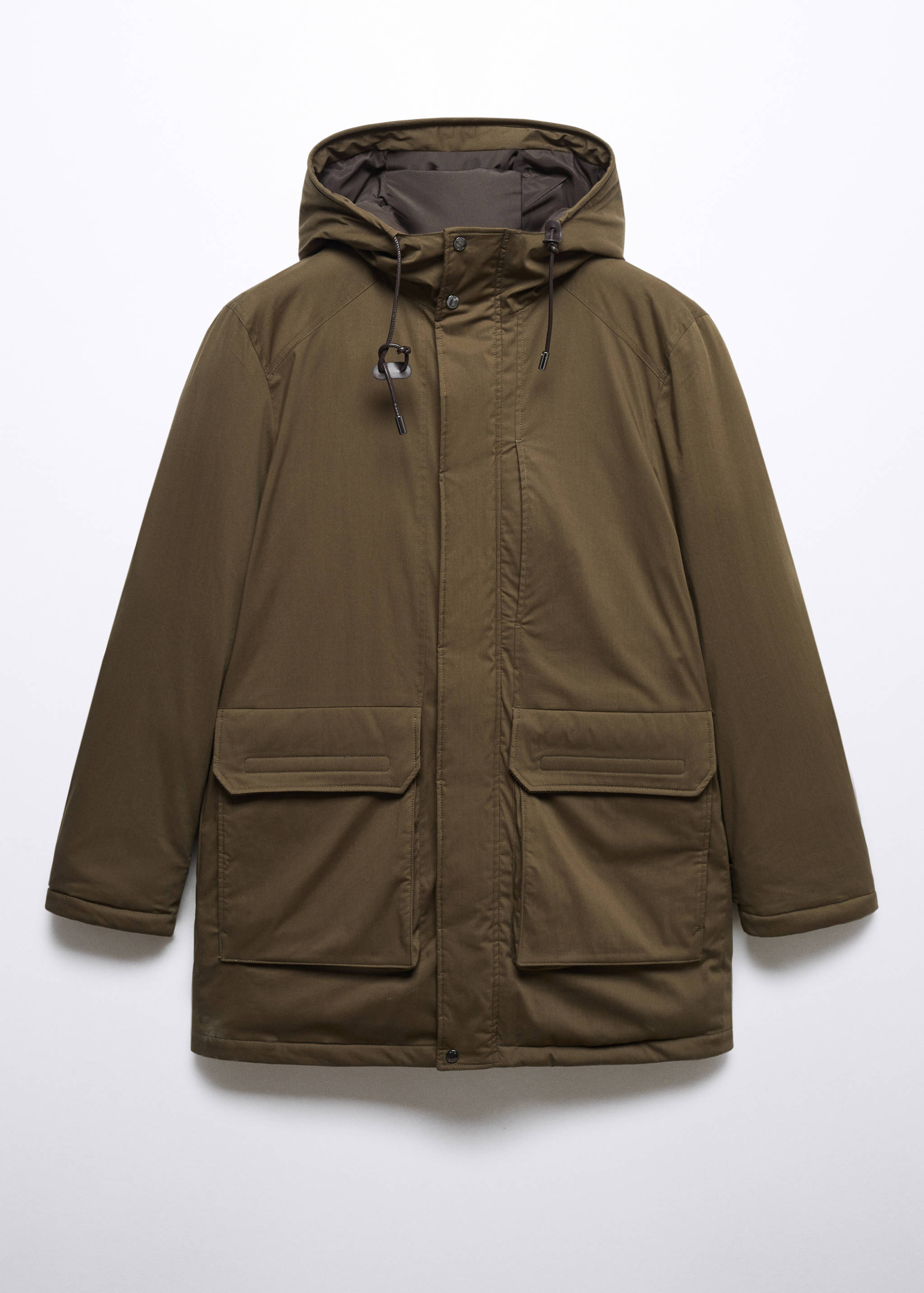 Quilted parka with thermoregulating fabric - Article without model