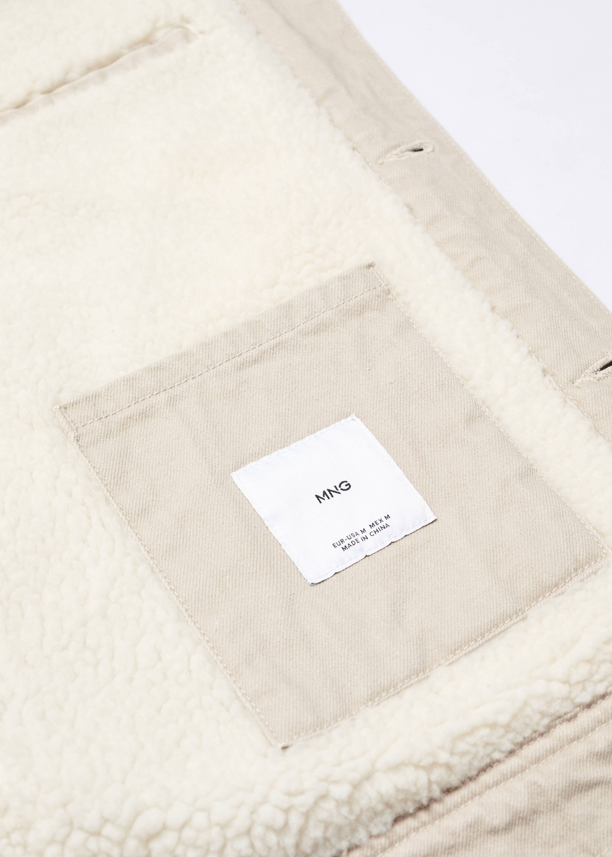 Veste denim imitation mouton retourné - Détail de l'article 8