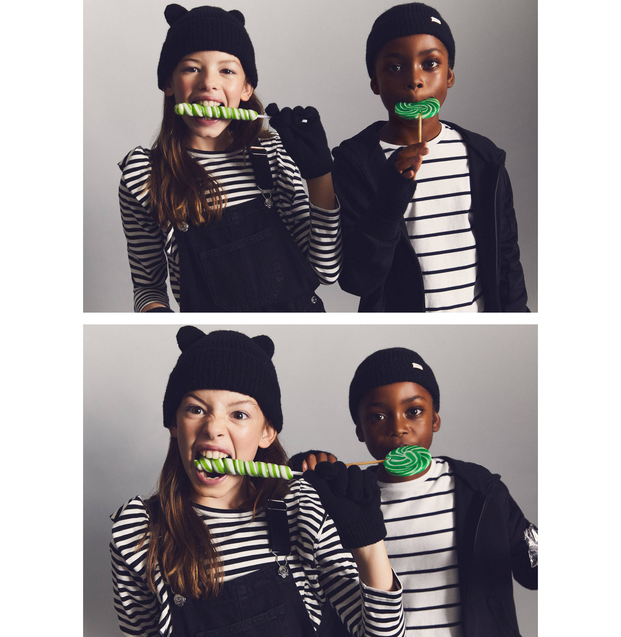 Ears knitted beanie - General plane