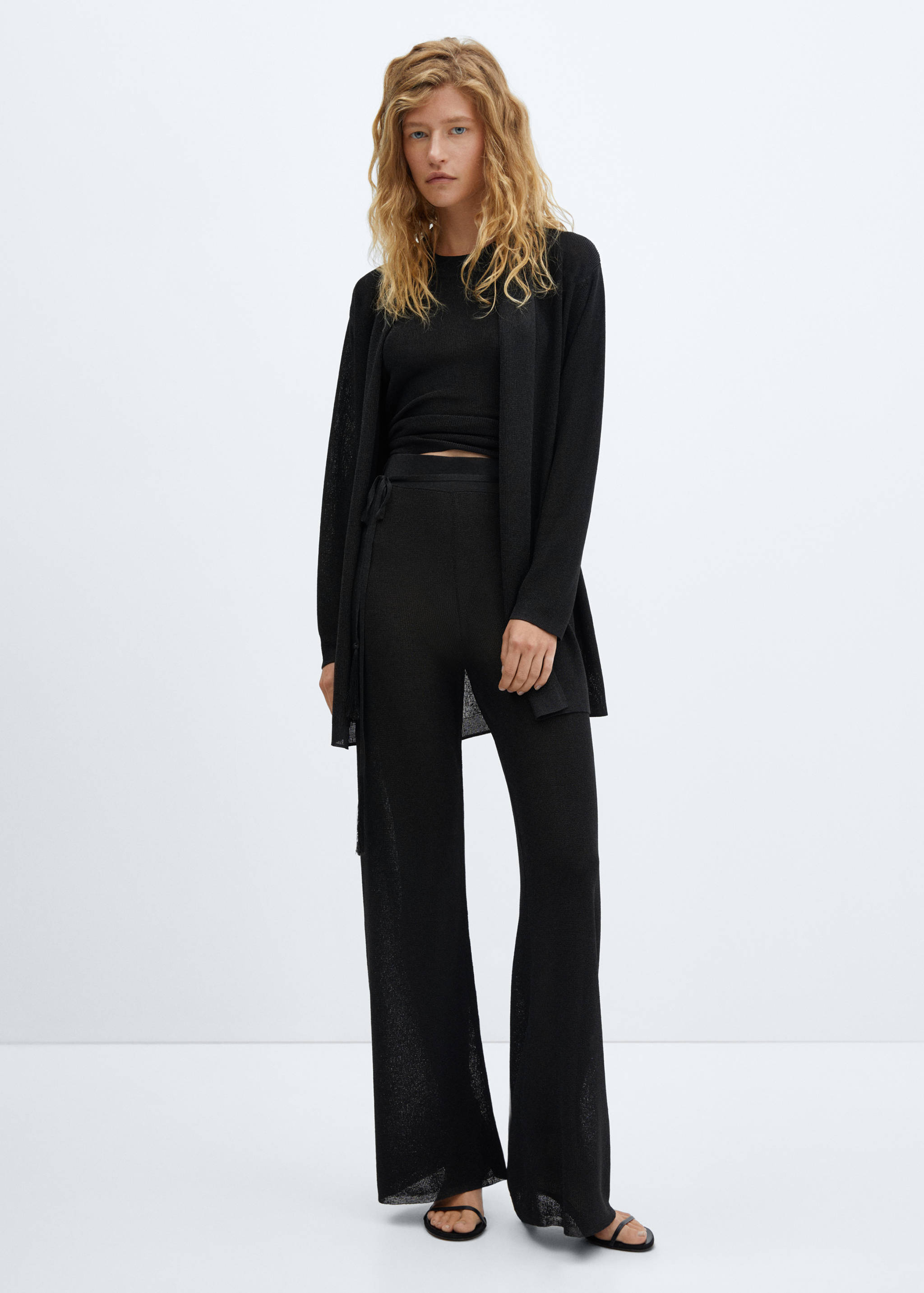 Strick-Cardigan mit Lurex - Allgemeine Ansicht