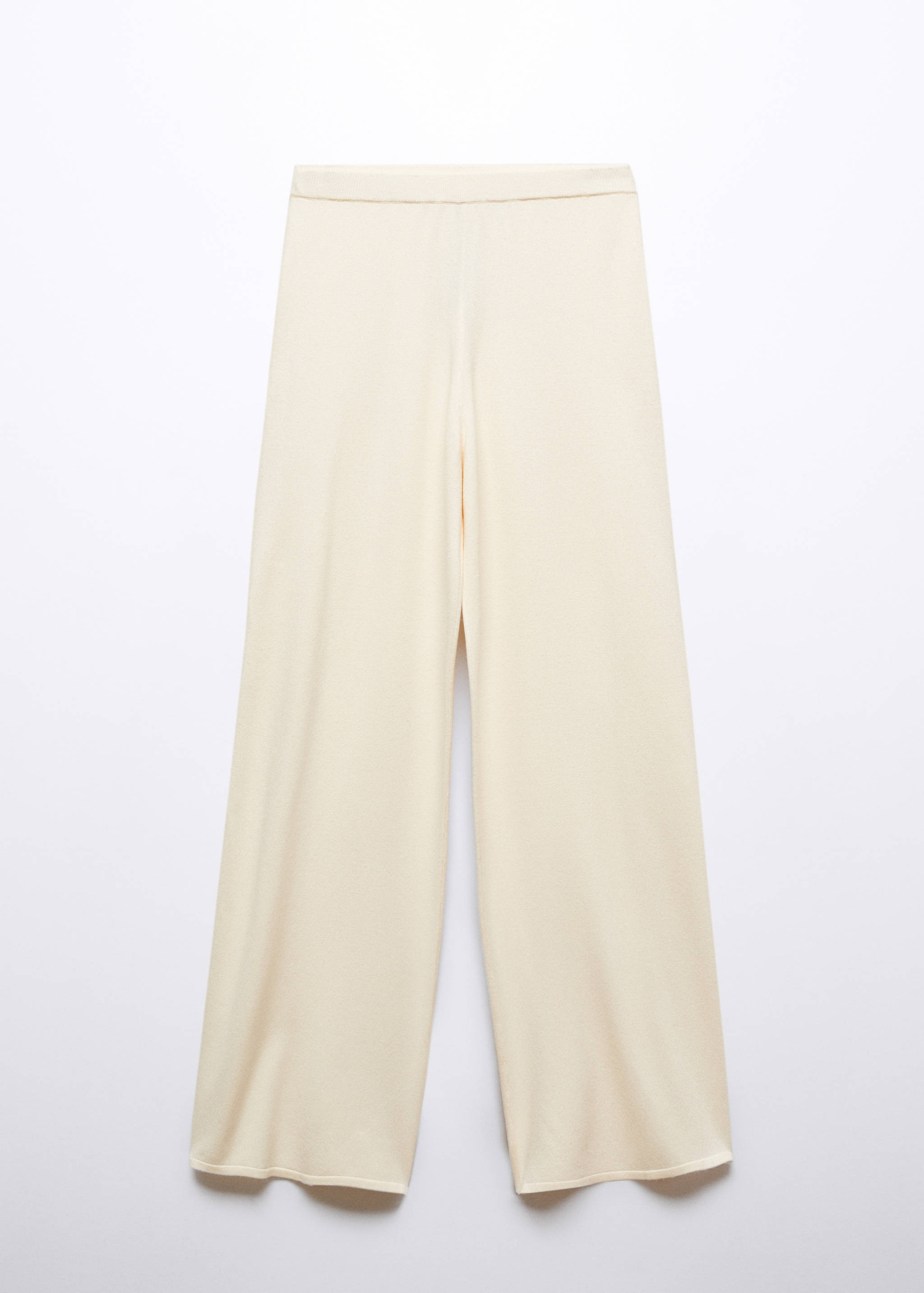 Straight knitted pants - Article without model