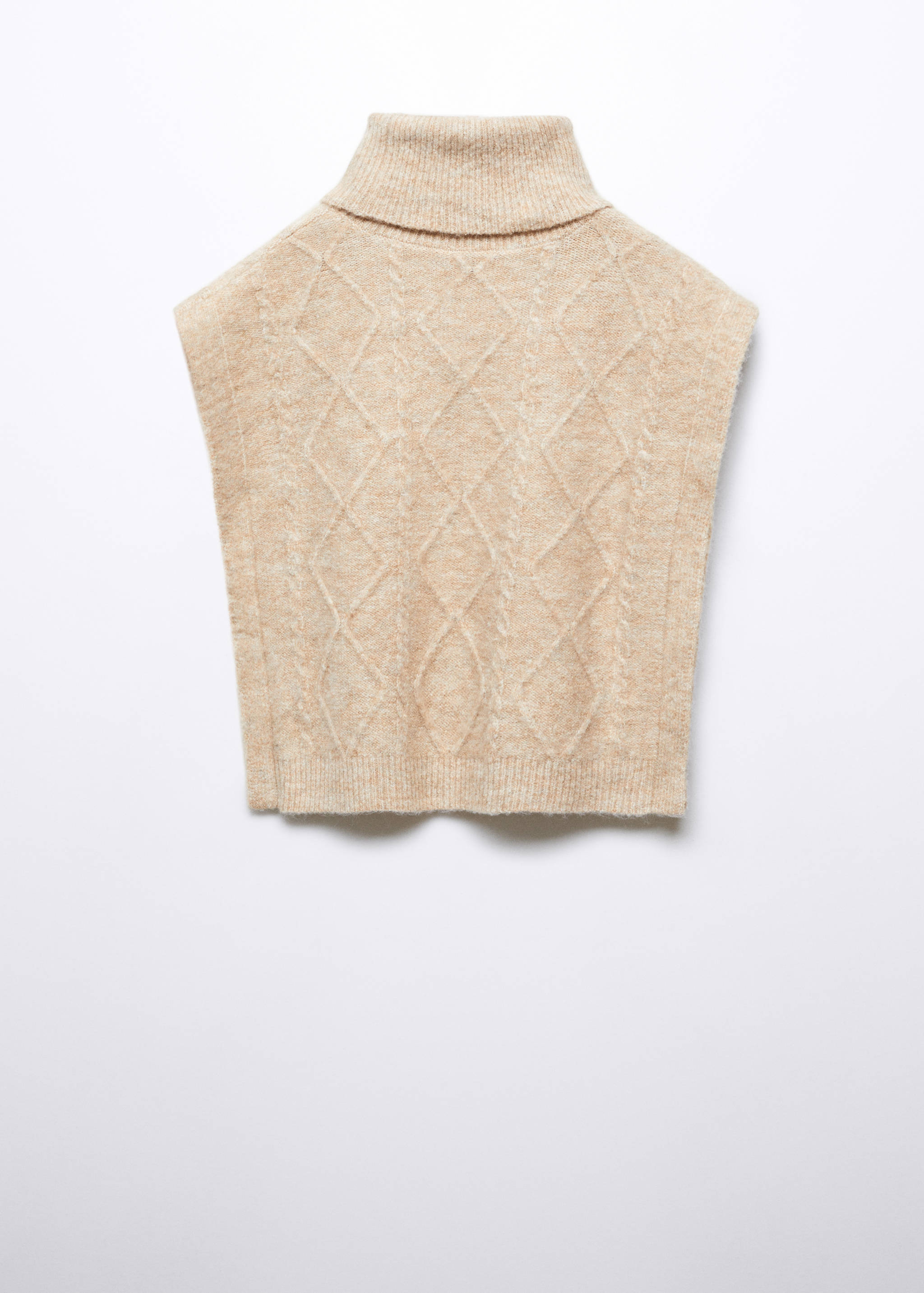 Turtleneck knitted vest - Reverse of the article
