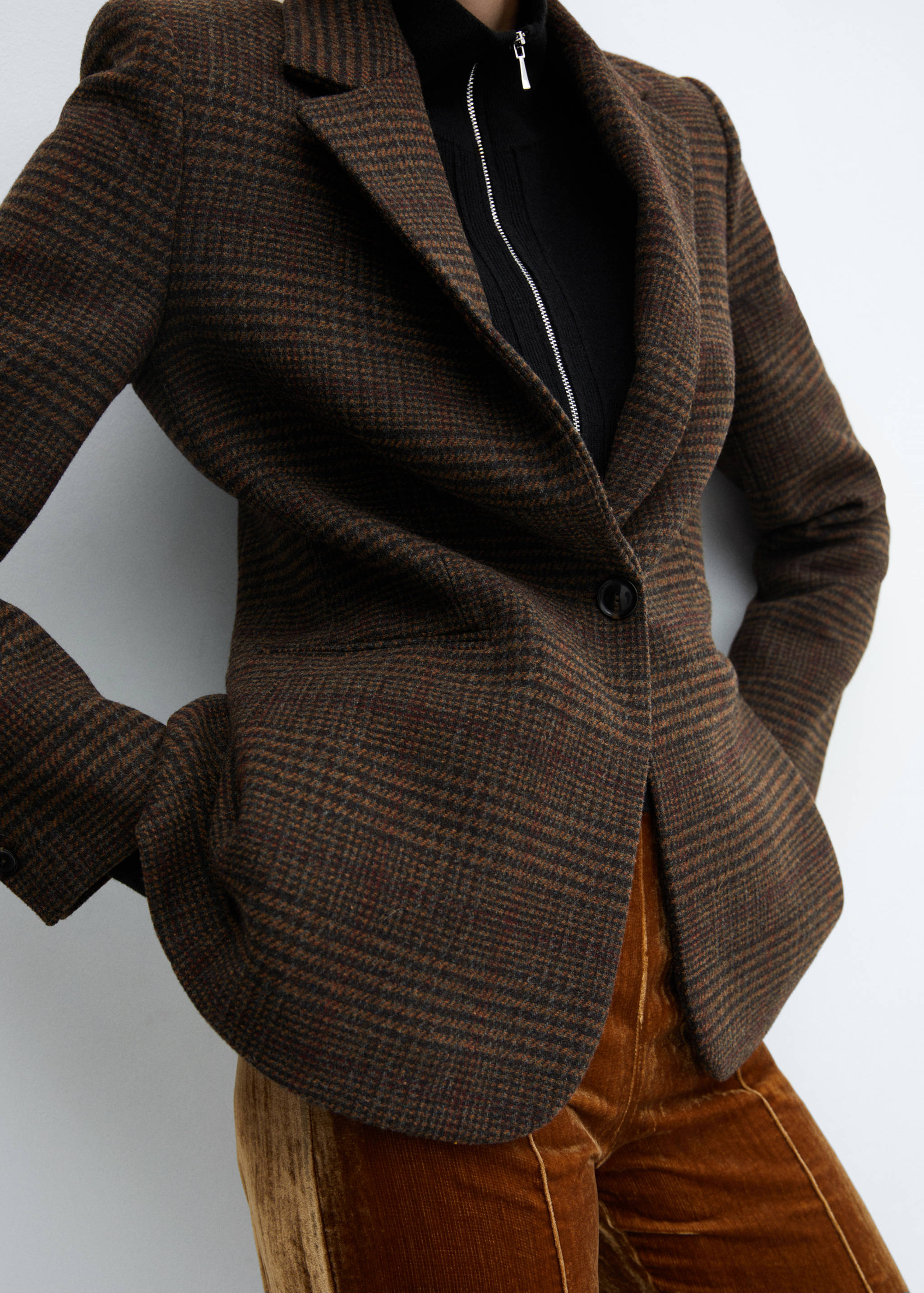 Straight check jacket - Details of the article 3