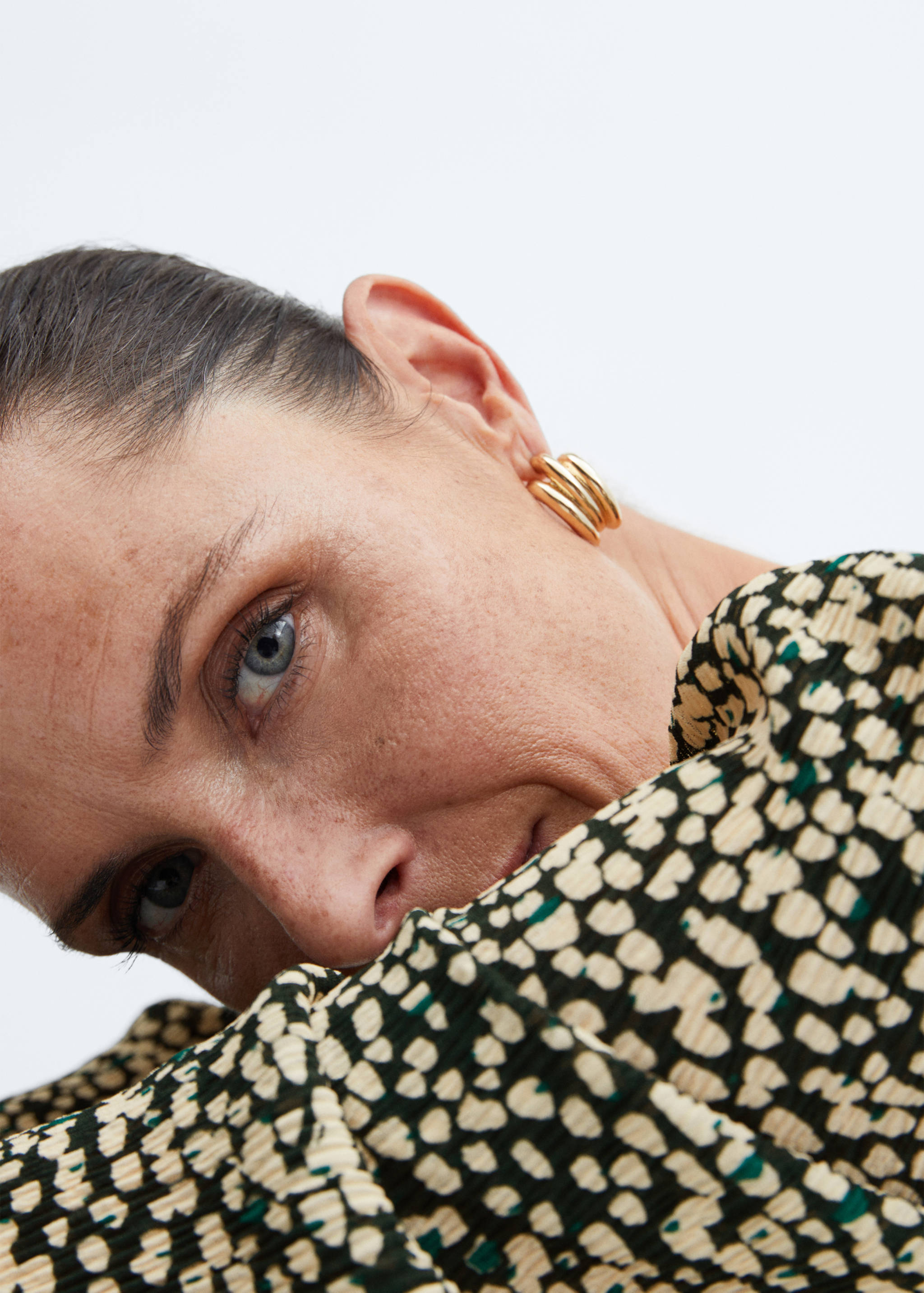 Long printed dress - Details of the article 1