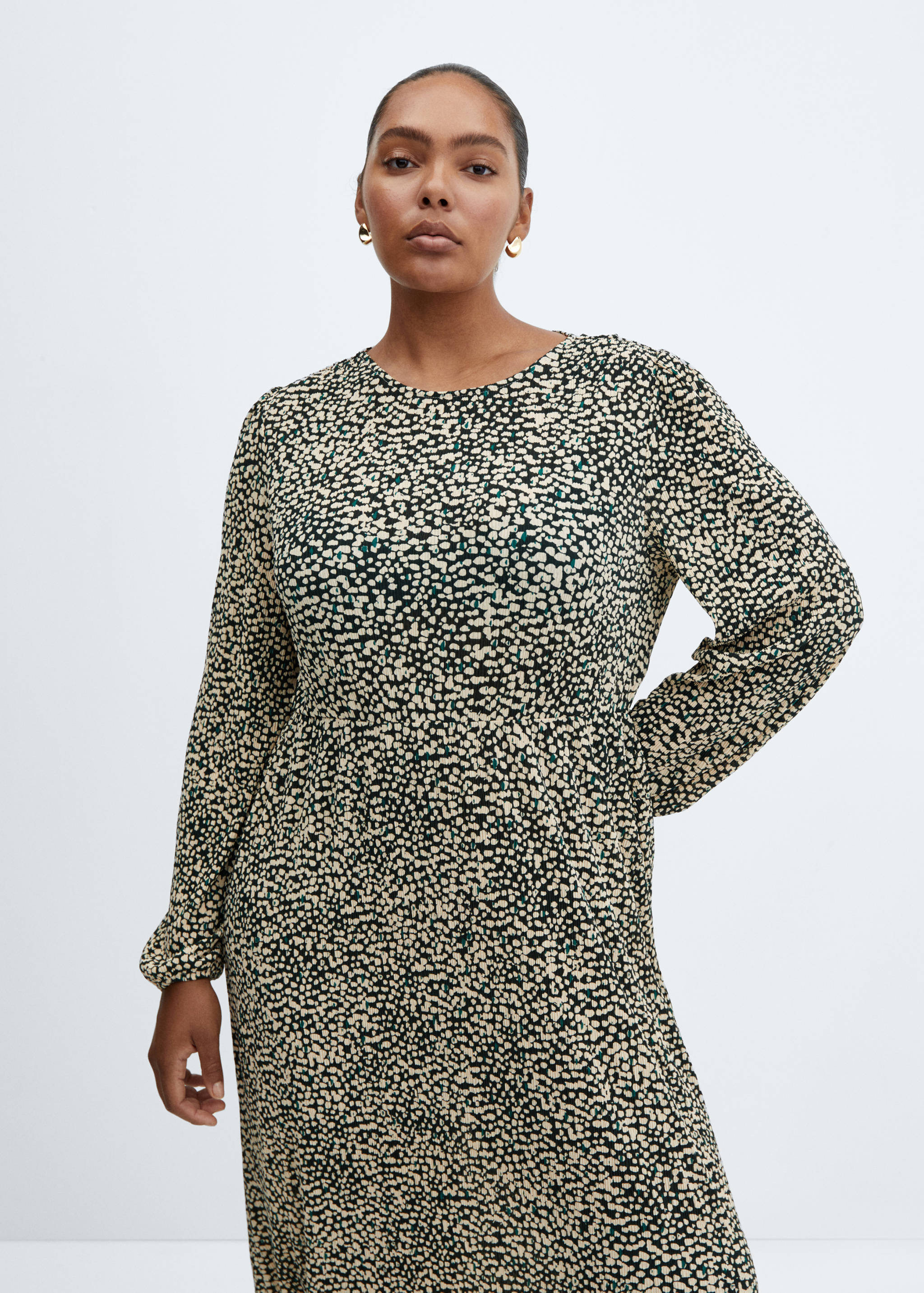 Long printed dress - Details of the article 5