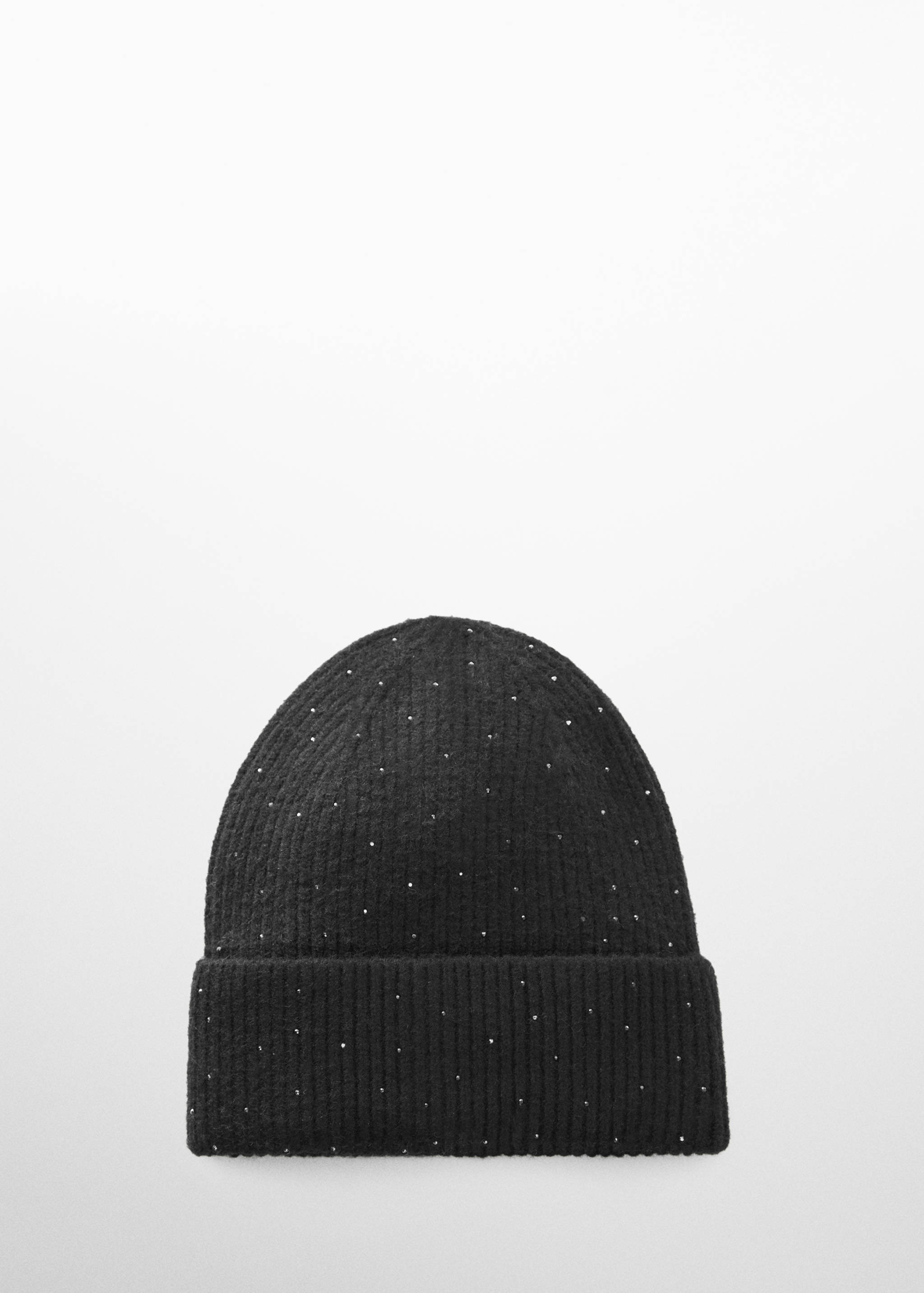 Knitted hat with shiny details - Article without model