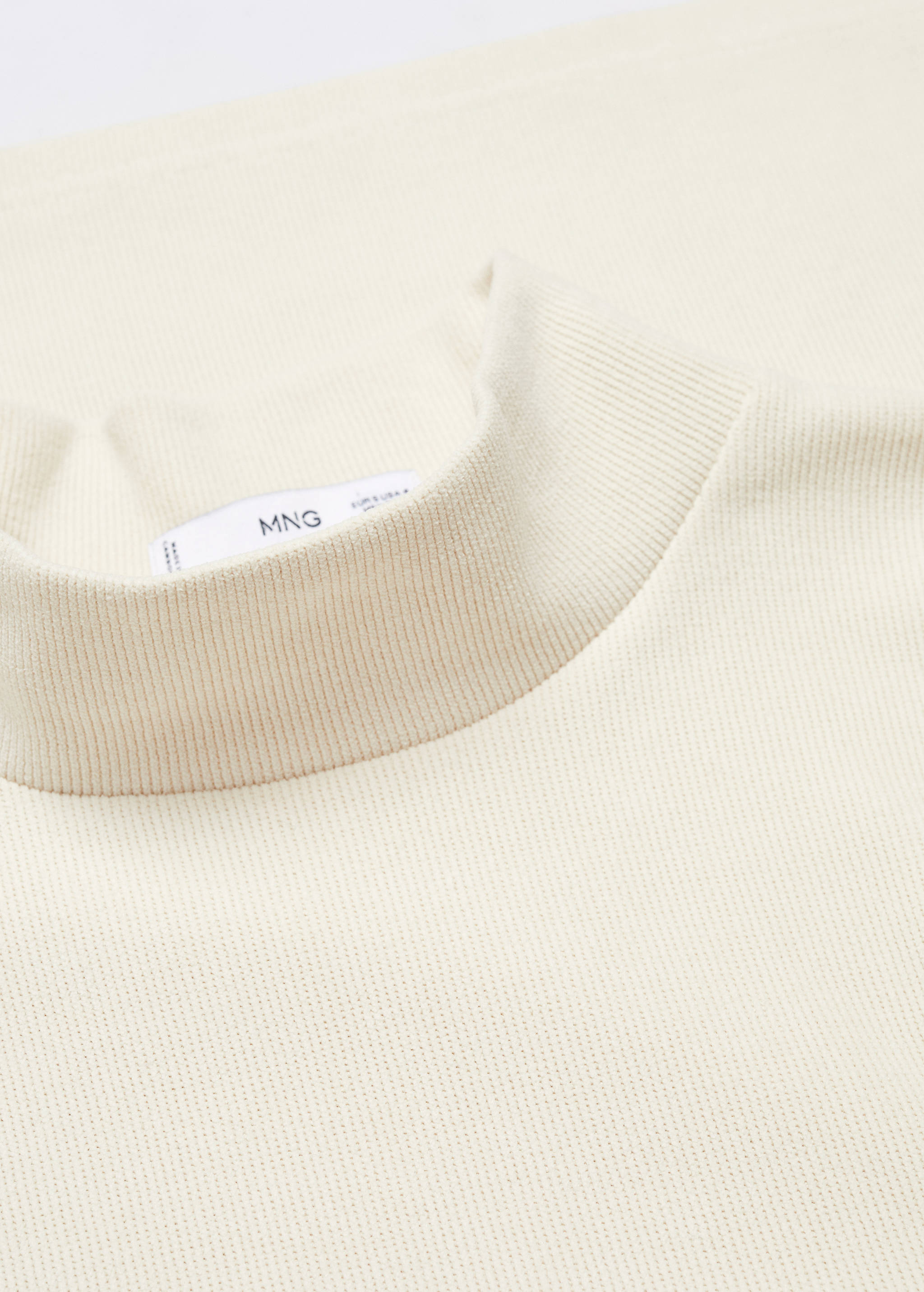 Sweat-shirt velours côtelé col montant - Détail de l'article 8