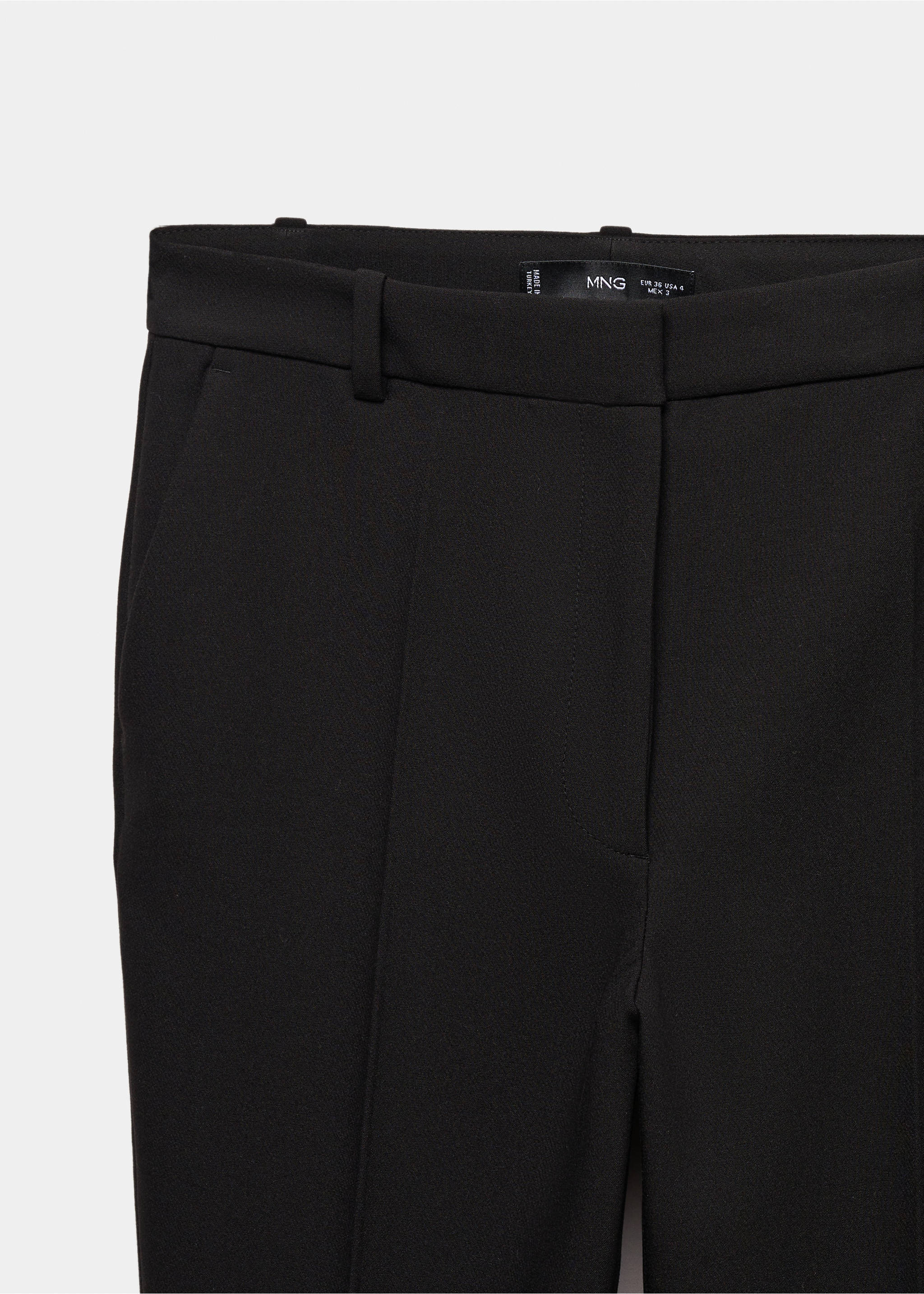 Pantalon flare taille normale - Détail de l'article 8, Noir. Ref: 57057757-00.