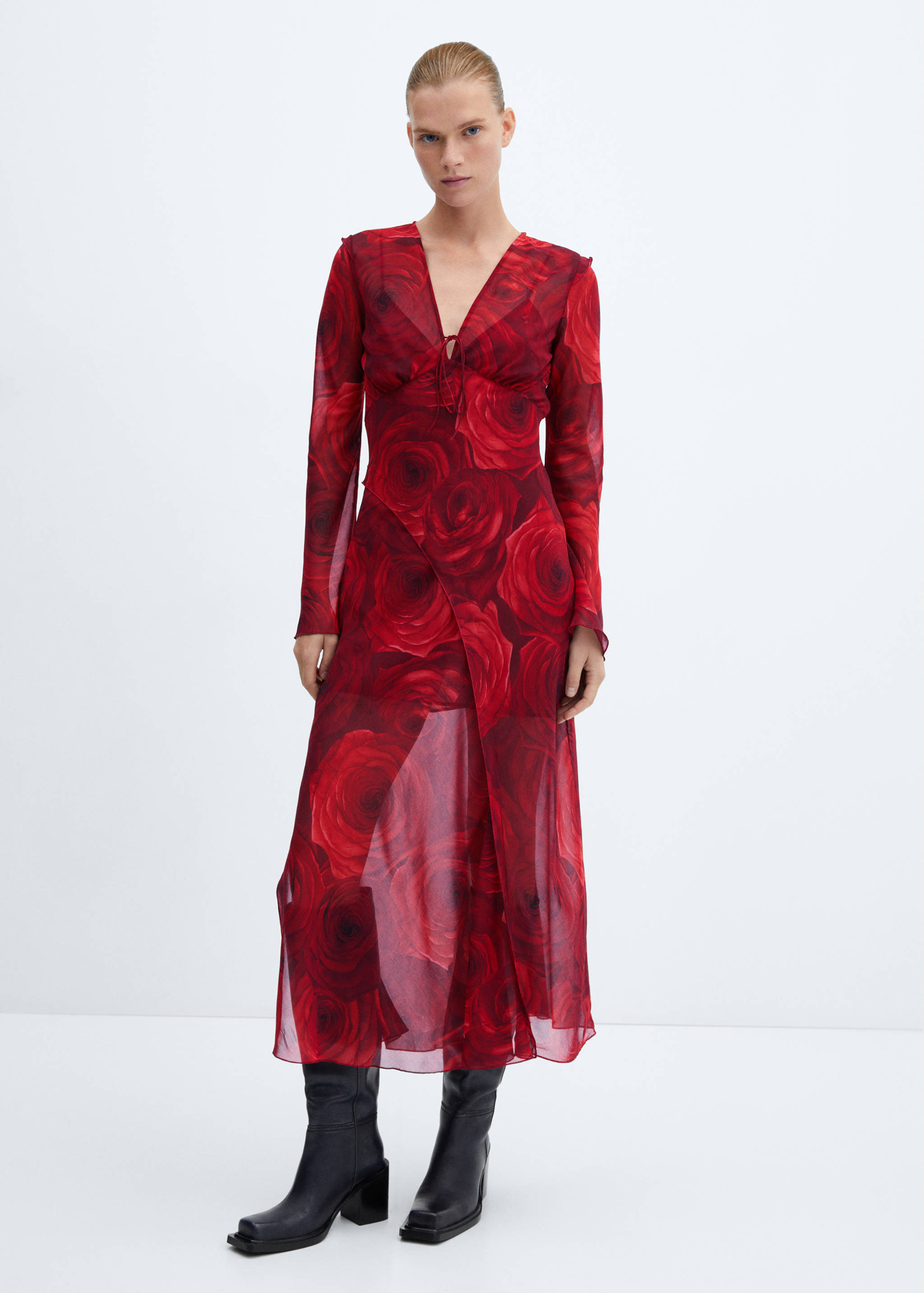 Vestit gasa floral - Pla general