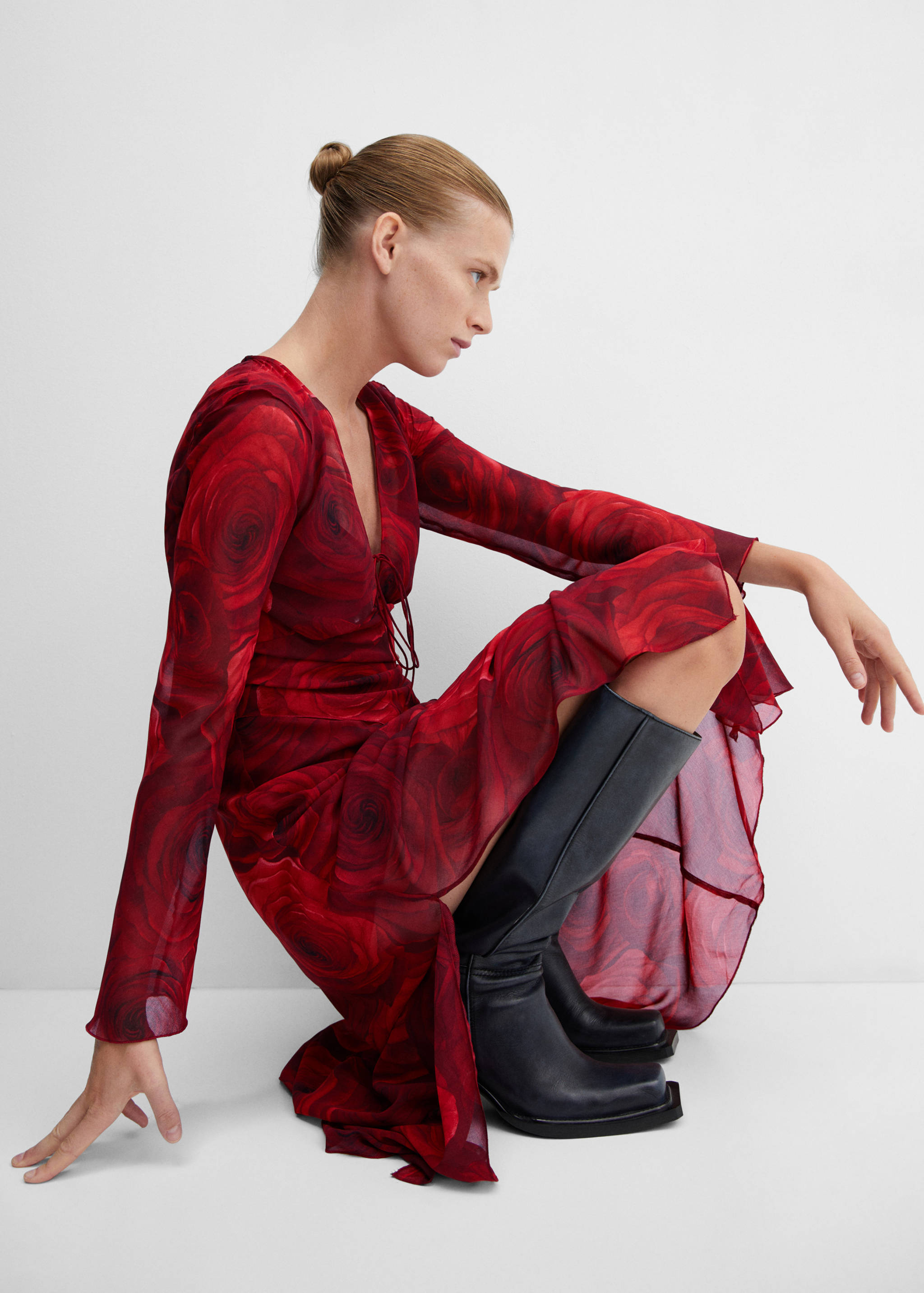 Vestit gasa floral - Detall de l'article 2