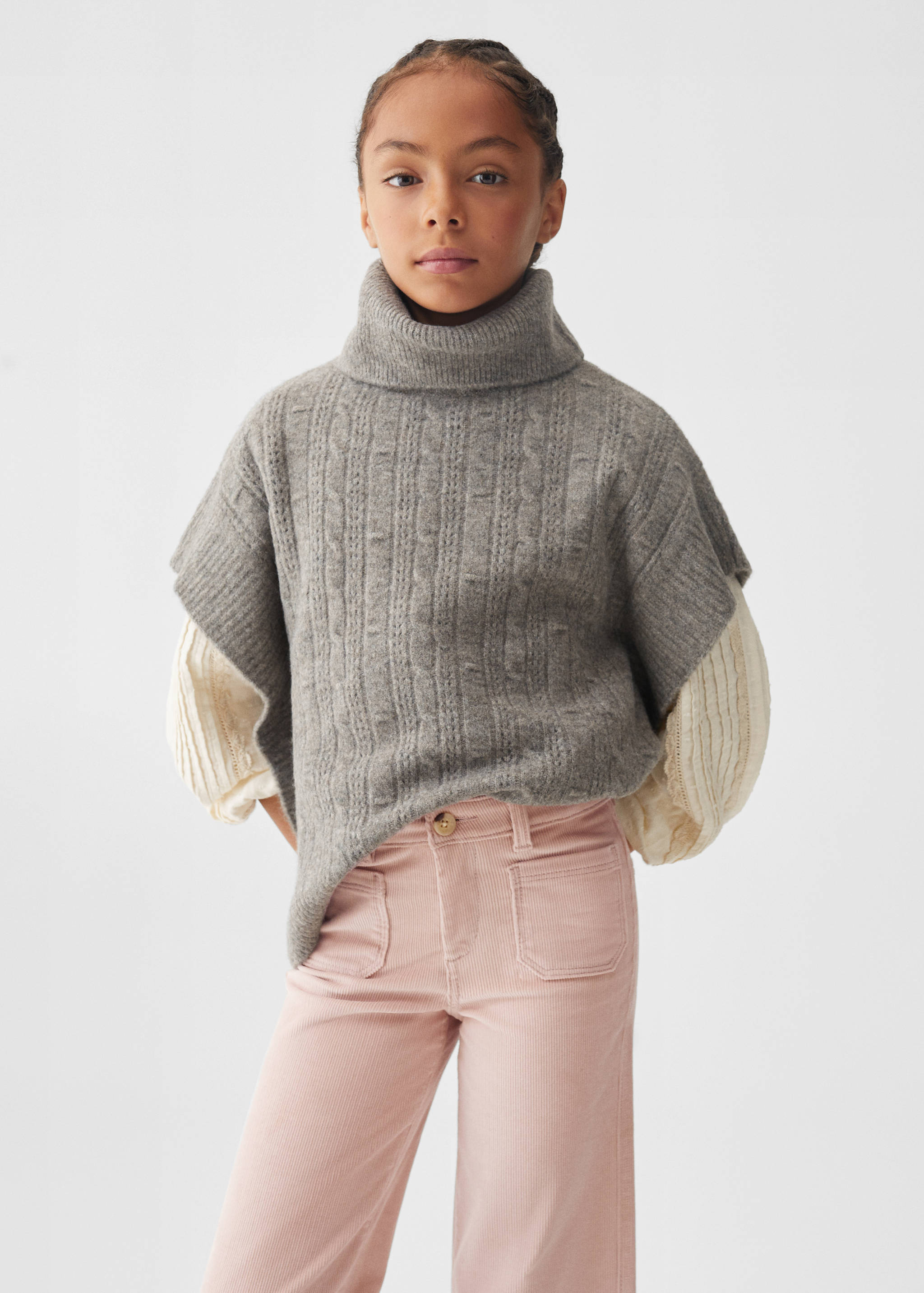 Παντελόνι κοτλέ culotte - Μεσαίο πλάνο