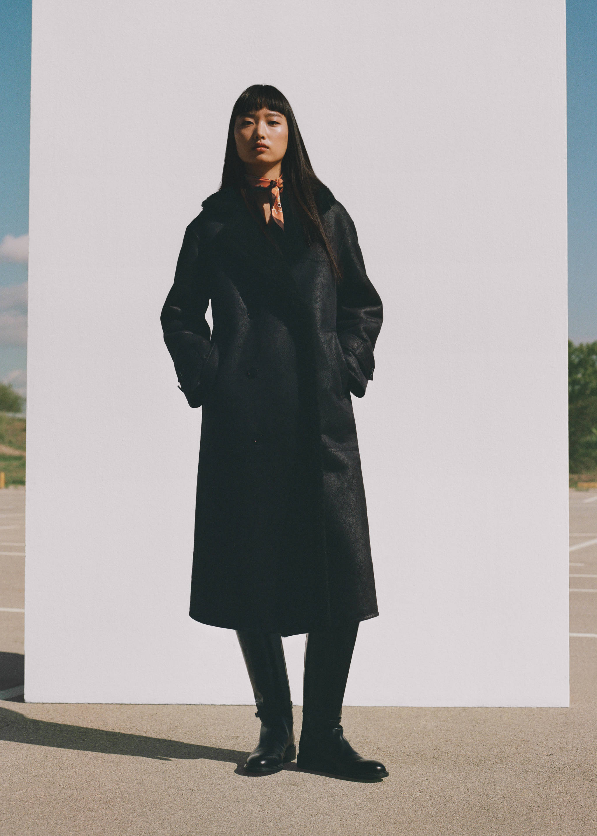 Shearling-lined faux-fur coat - Details of the article 7