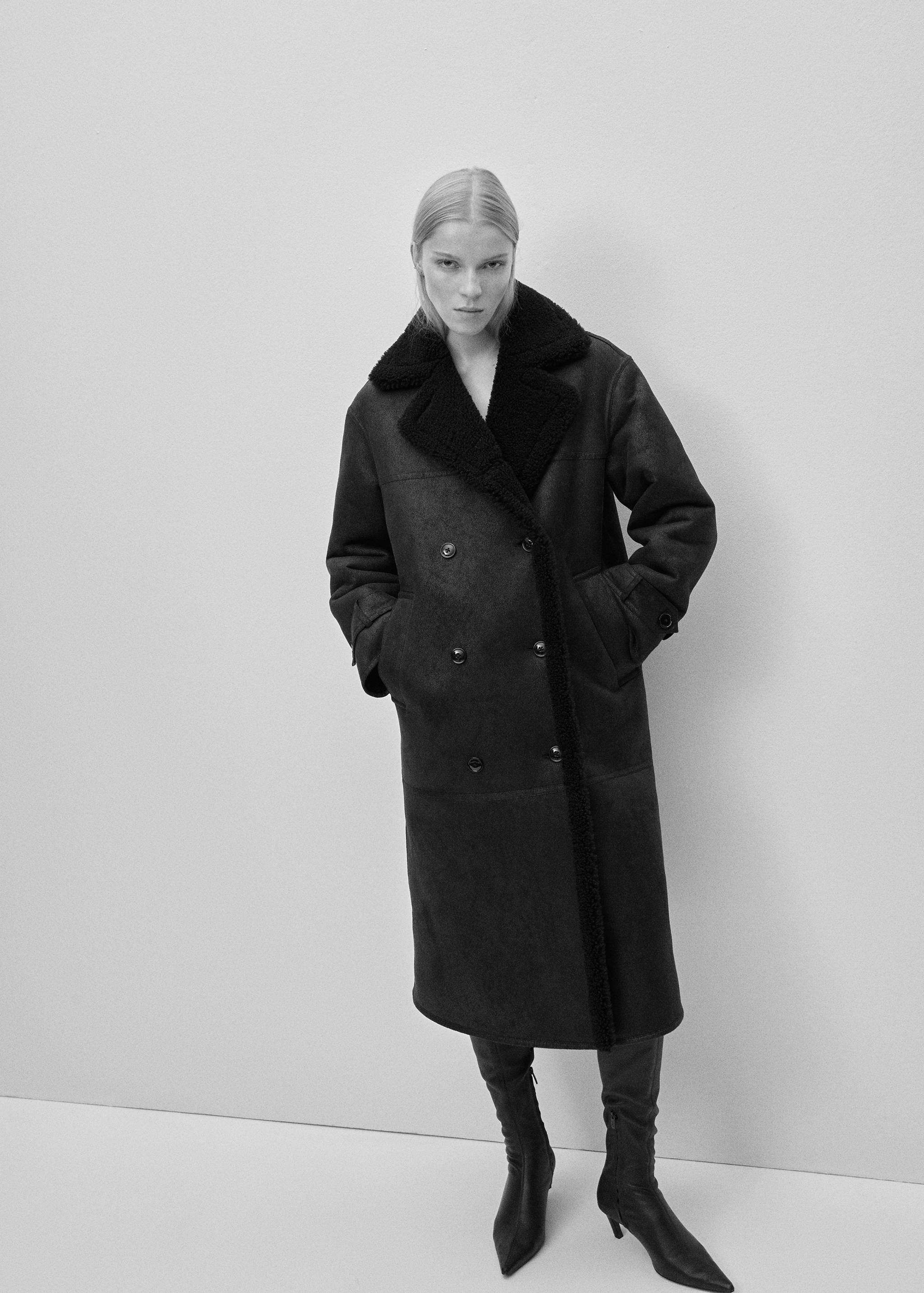 Shearling-lined faux-fur coat - Details of the article 9