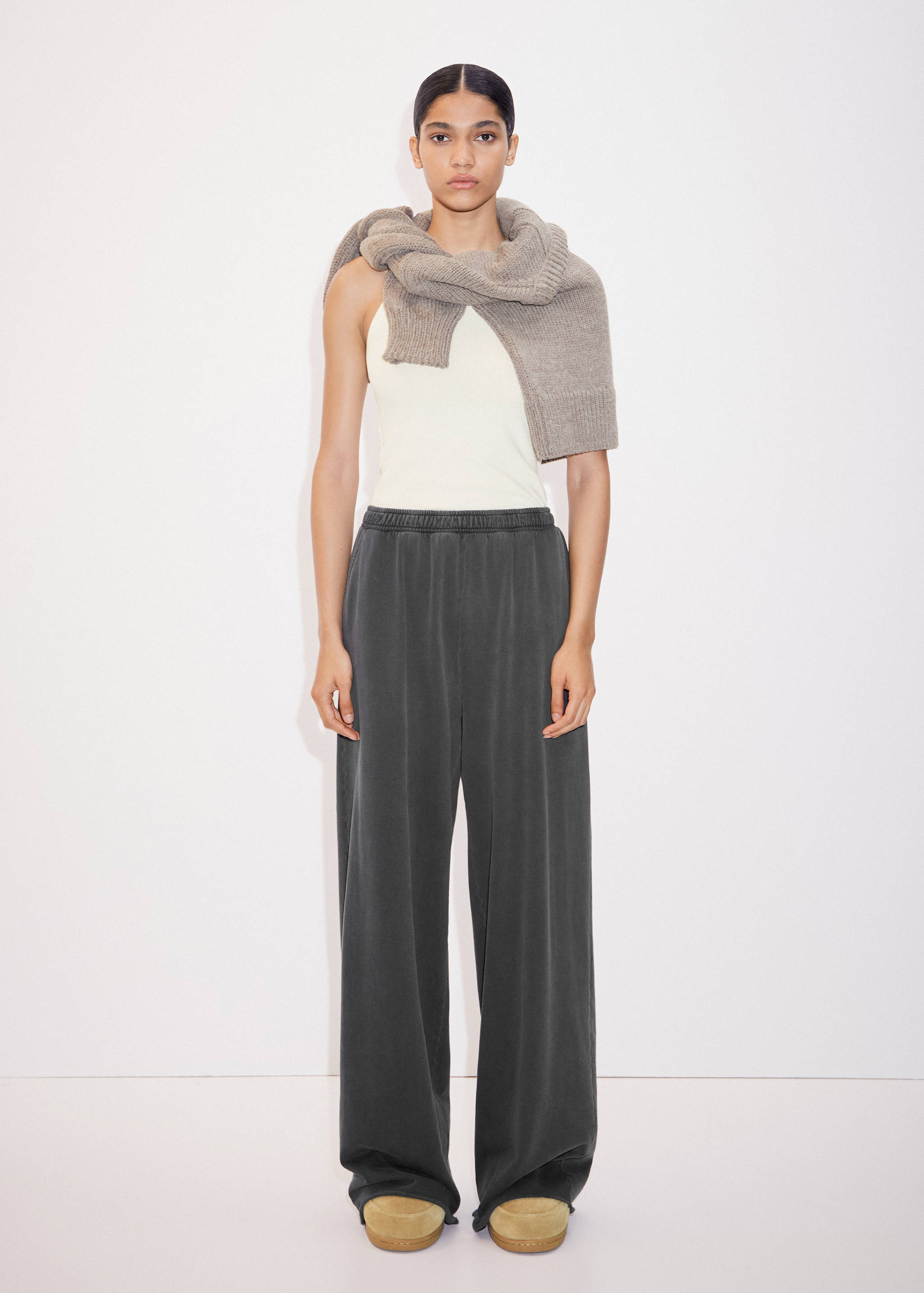 Katoenen wideleg broek - Overzichtstekening