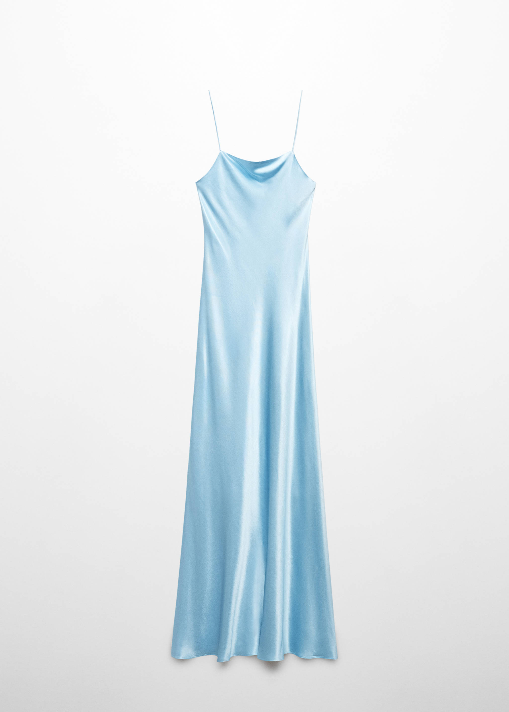 Strapless satin dress - Article without model