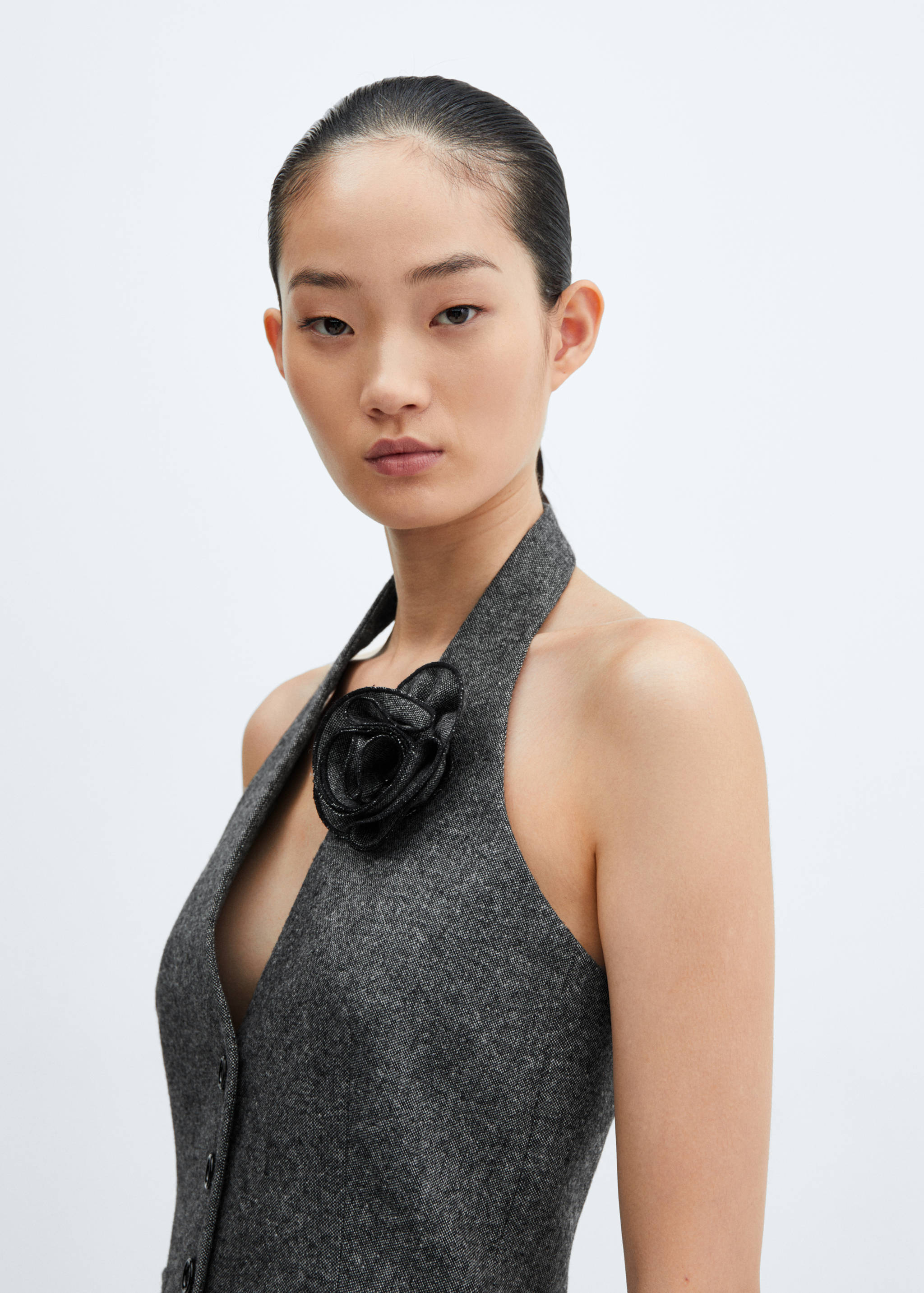 Karierte Anzugweste aus Woll-Mix - Detail des Artikels 1