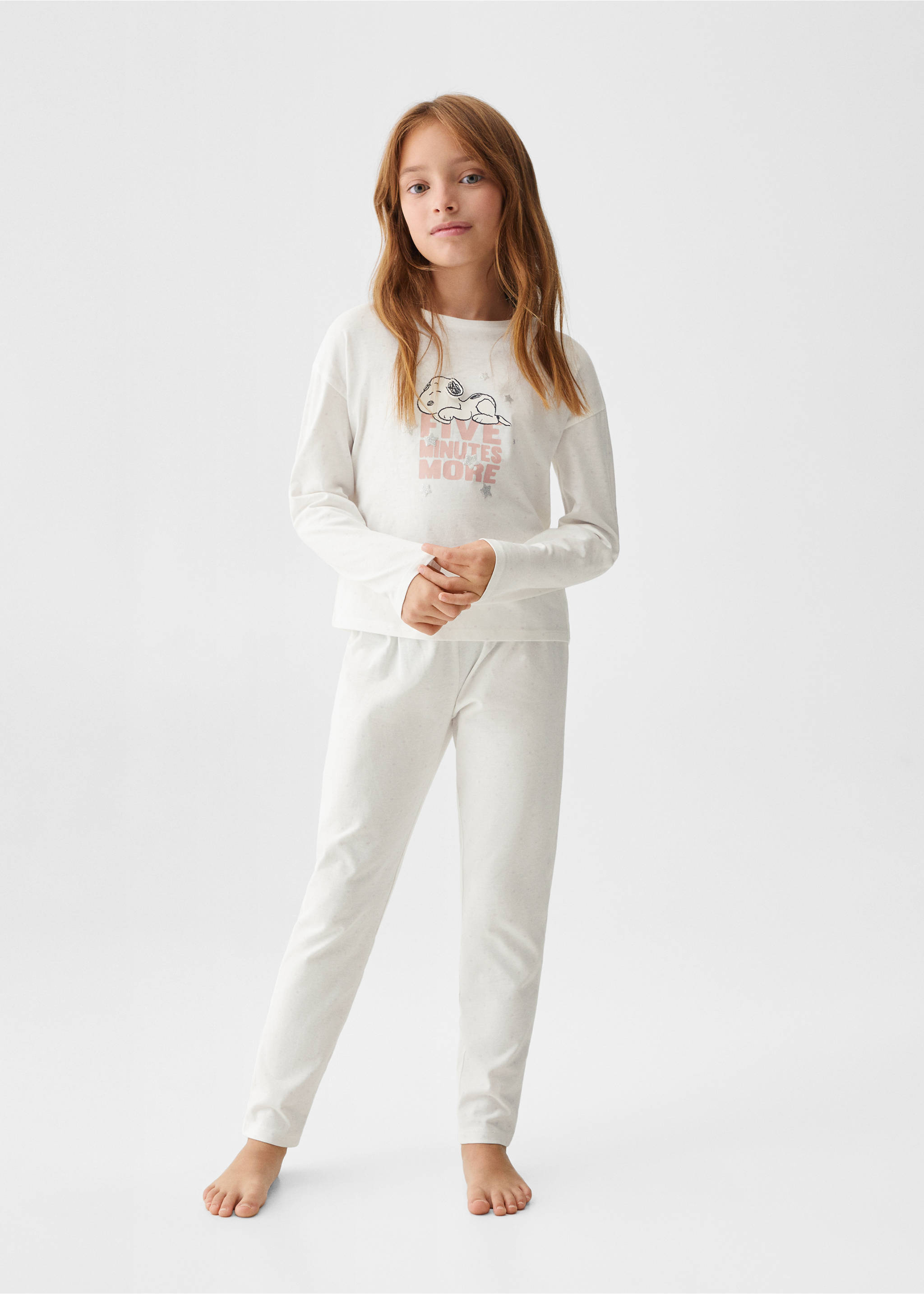 Long Snoopy pyjama - General plane, Off White. Ref: 57059090-00.