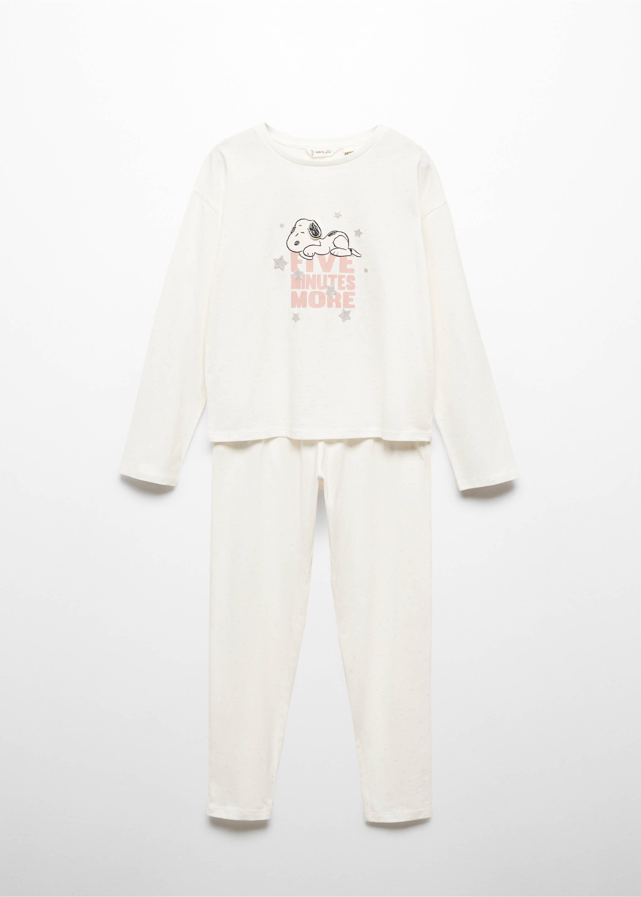 Long Snoopy pyjama - Article without model, Off White. Ref: 57059090-00.