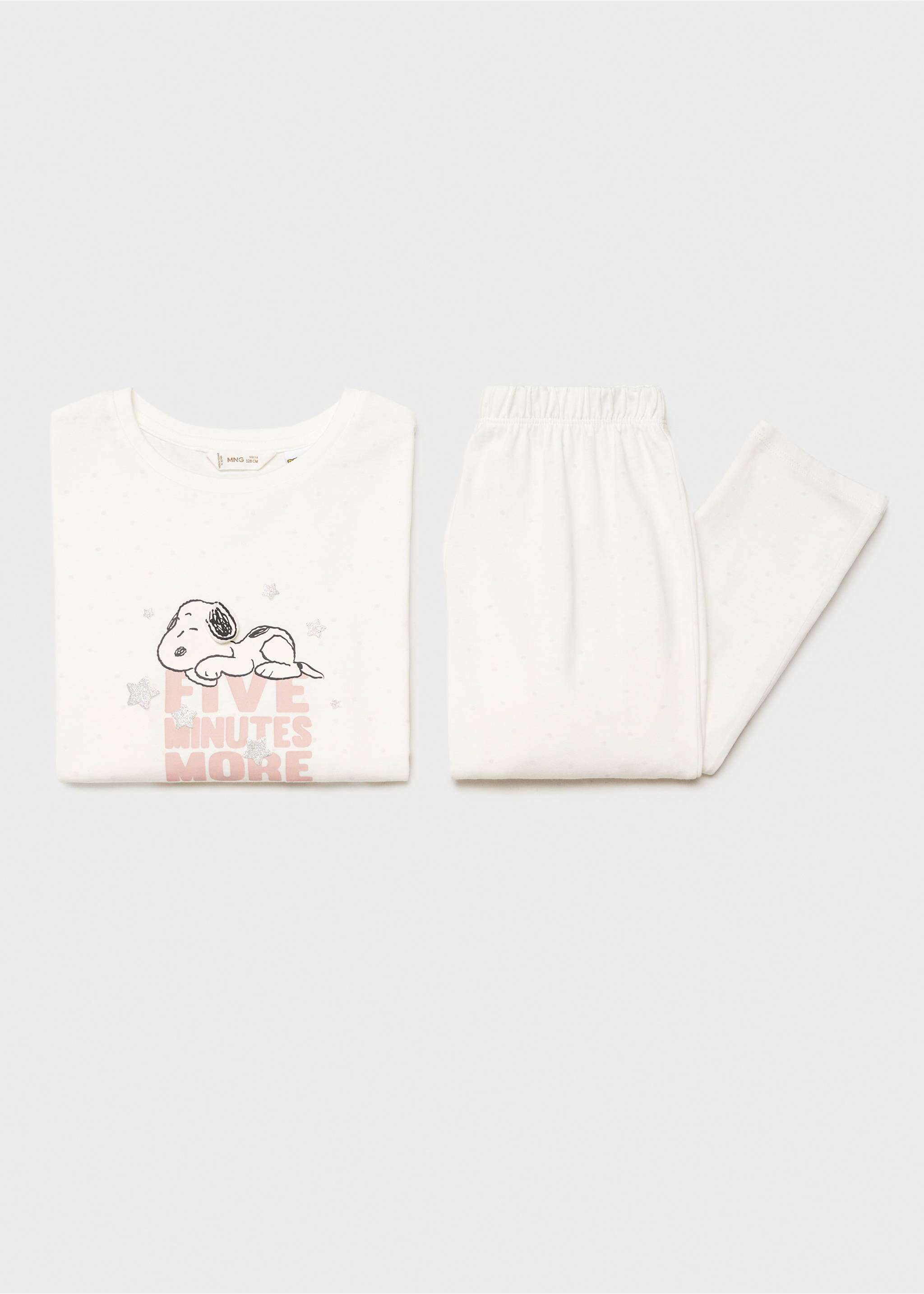 Long Snoopy pyjama - Details of the article 8, Off White. Ref: 57059090-00.