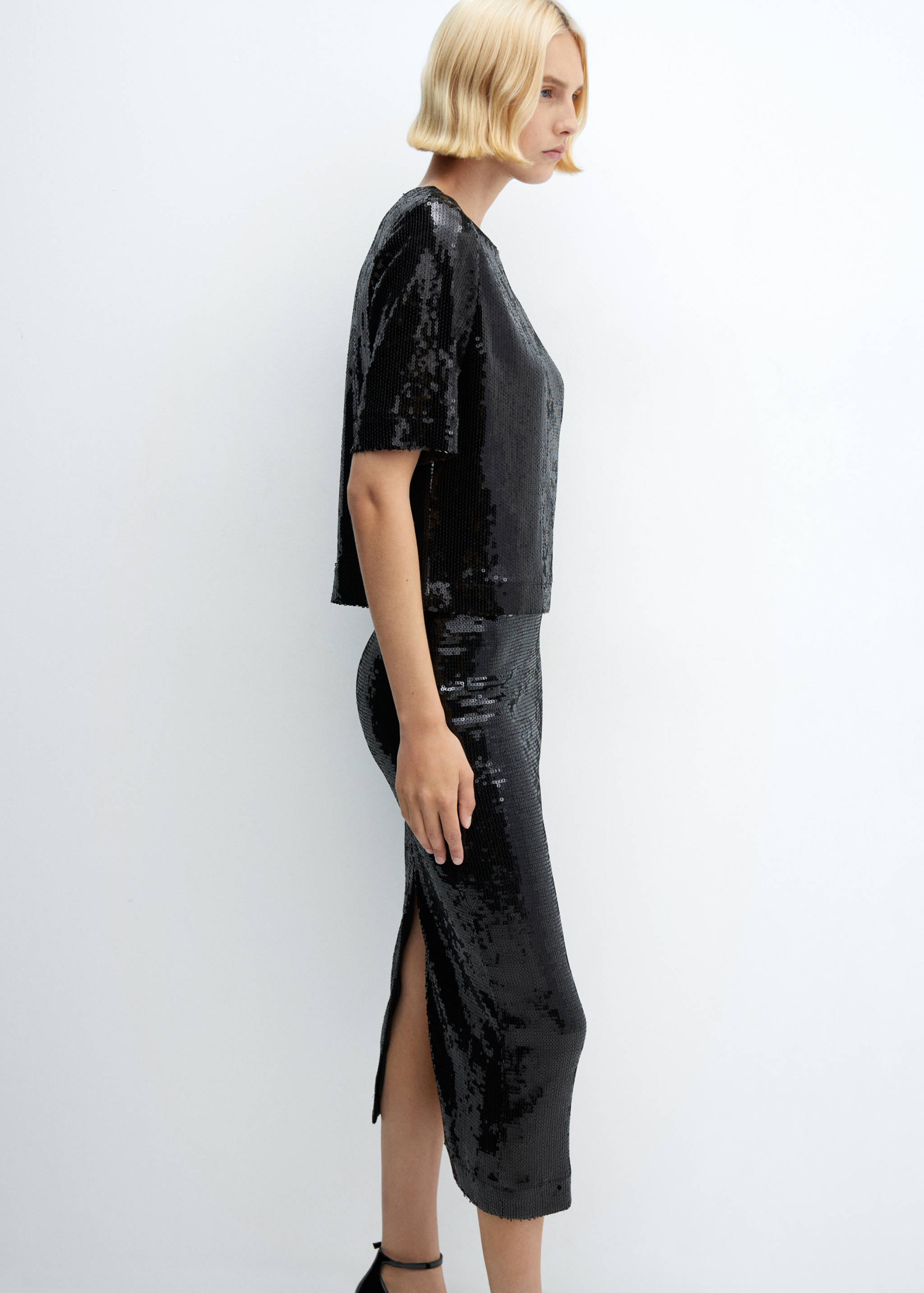 Falda midi lentejuelas - Detalle del artículo 2