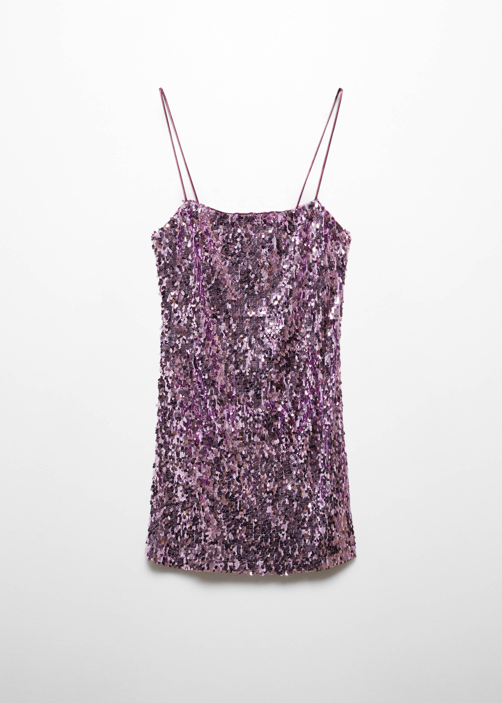 Robe courte à paillettes semi-transparente - Article sans modèle