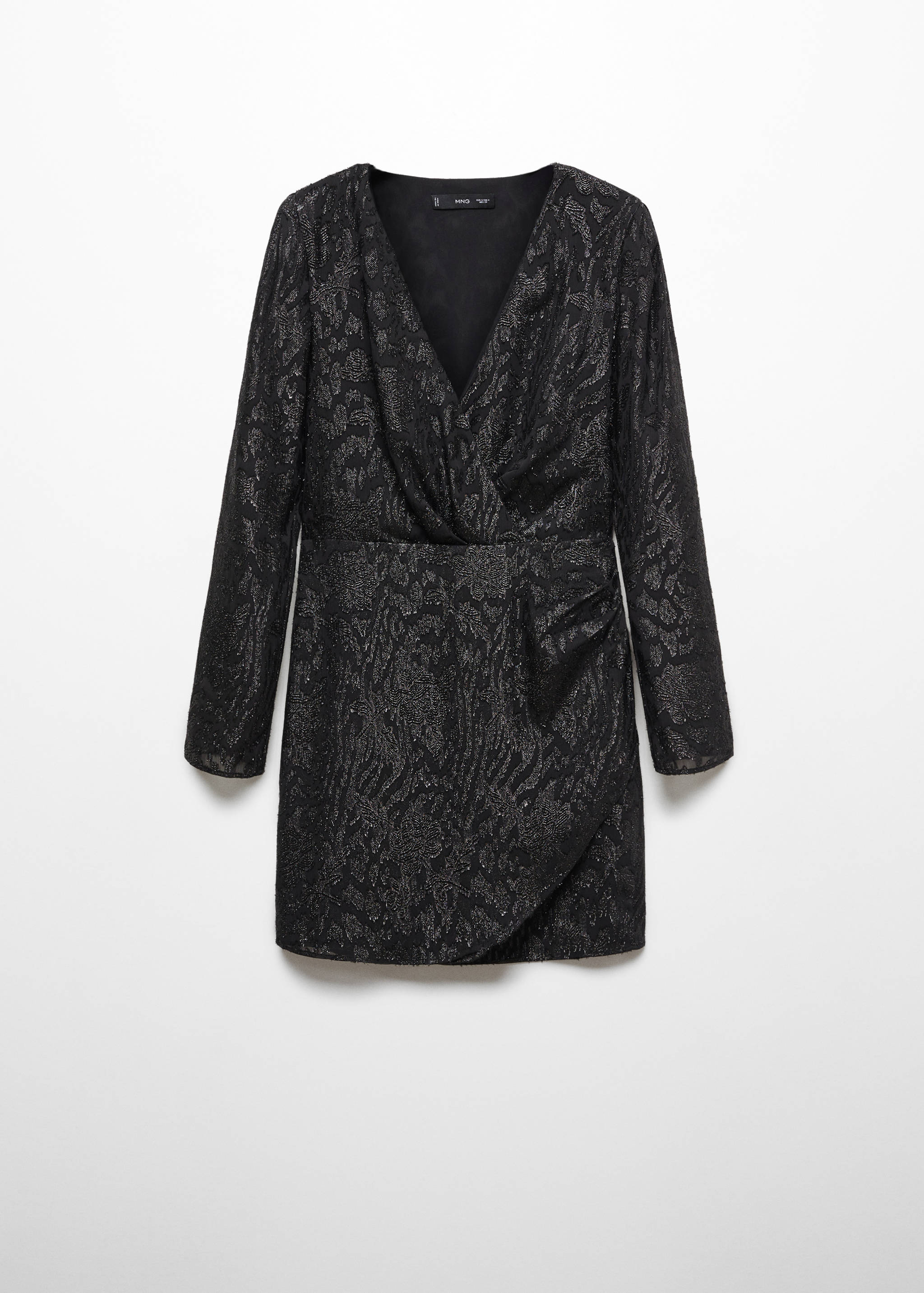 Zsakárd-mintás lurex ruha - Termék modell nélkül